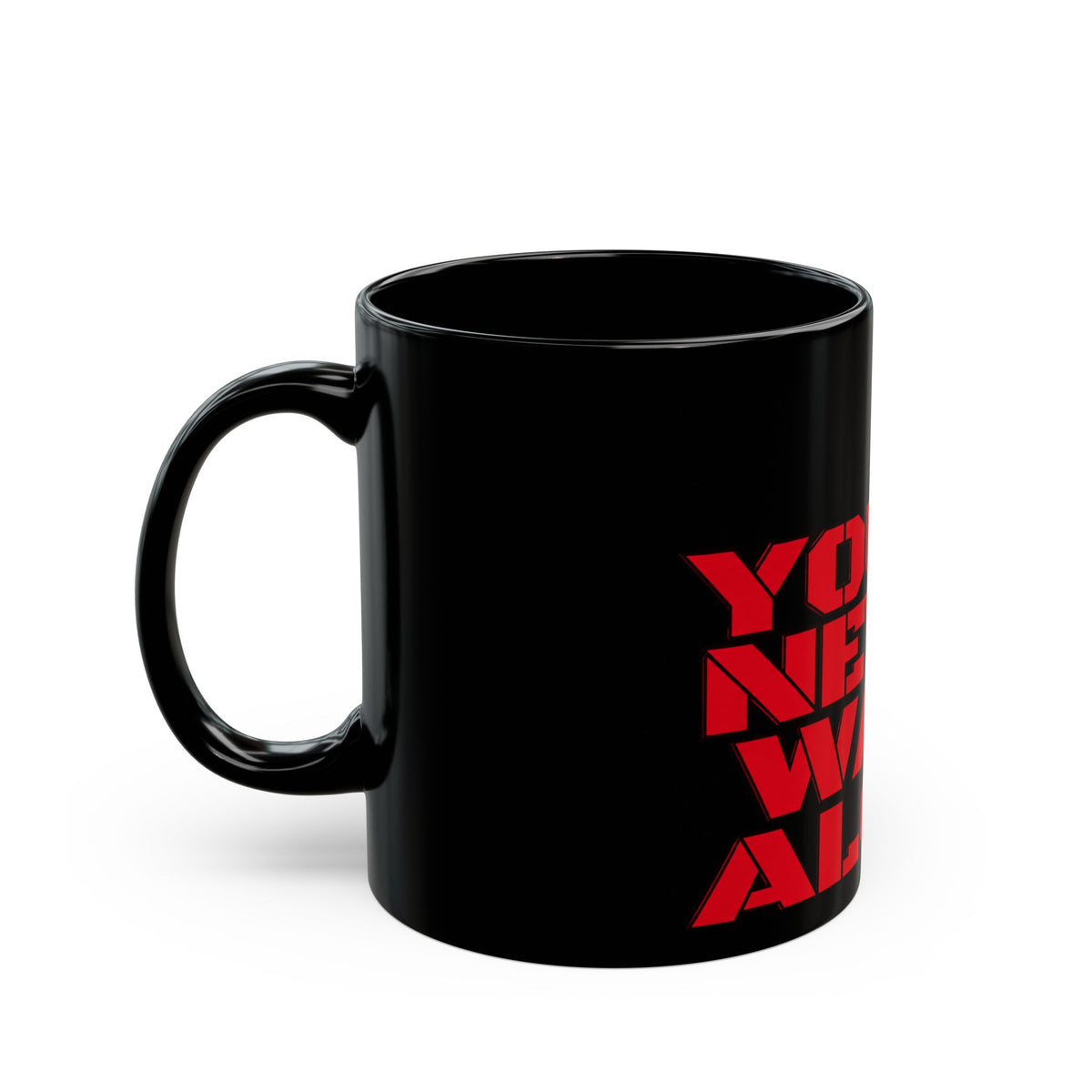 You'll Never Walk Alone Black Mug — Liverpool FC Red Crest Coffee Cup (11oz/15oz)