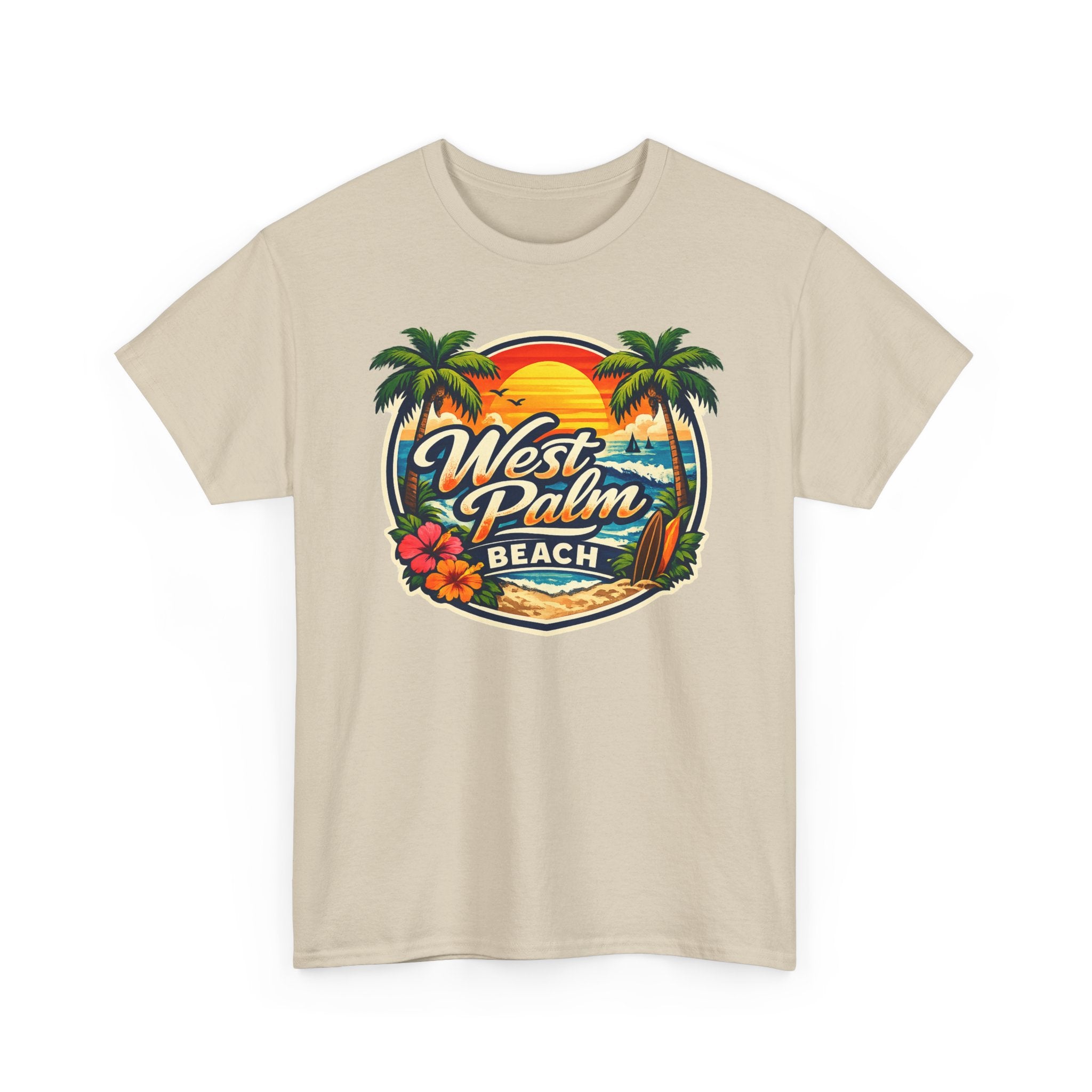 West Palm Beach Retro Sunset T-Shirt