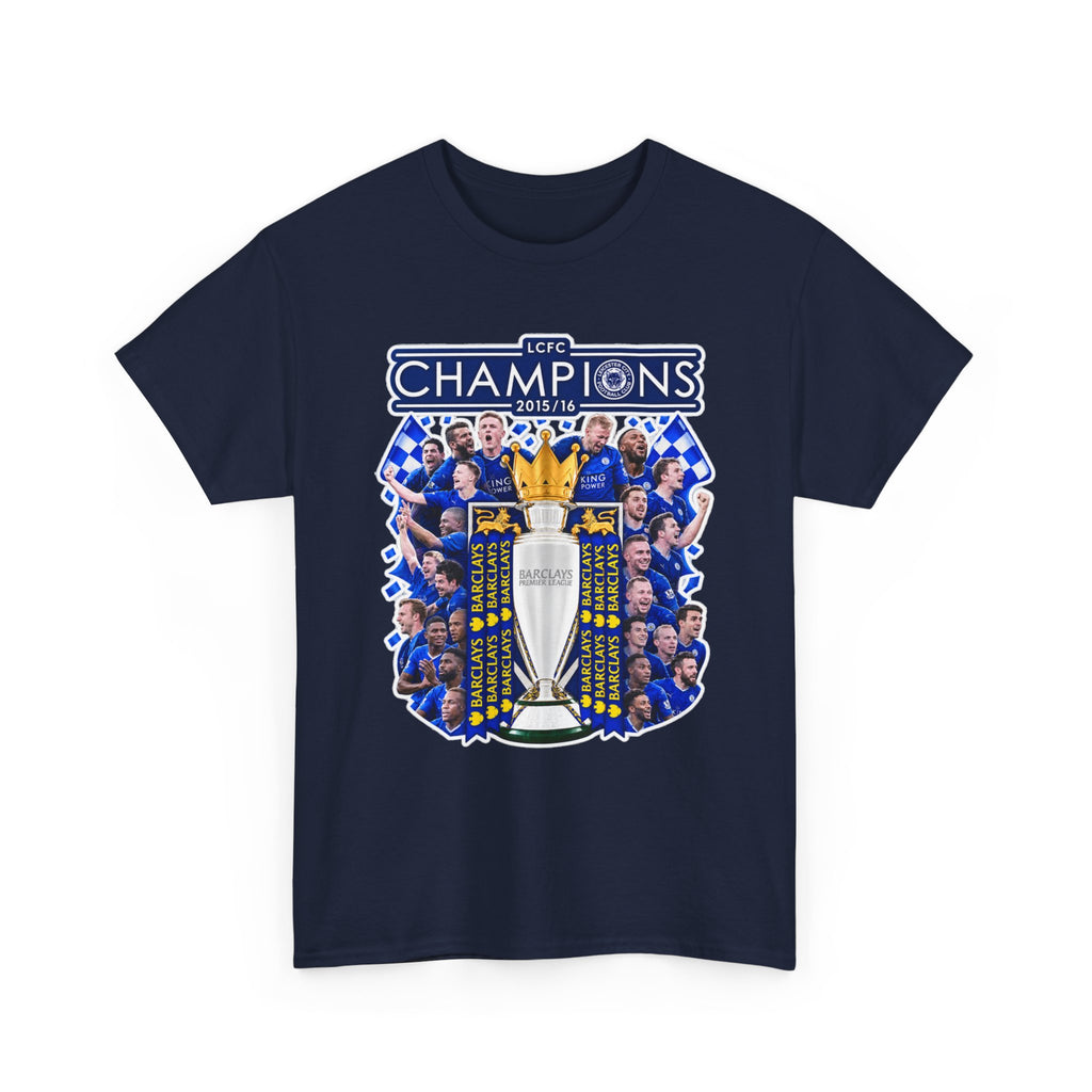 Leicester City 2015/2016 Champions Trophy Soccer T-Shirt — Team Victory Graphic Tee