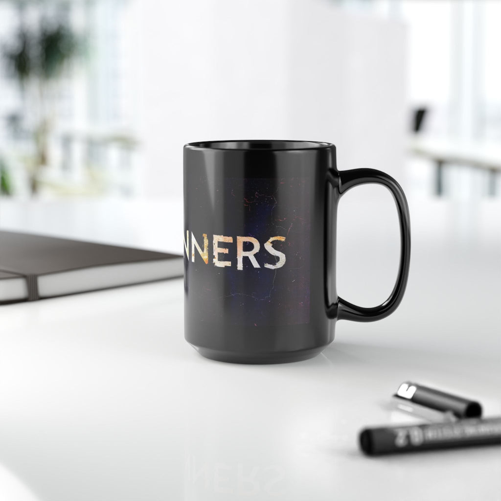 Black Ceramic Mug — 'Sinners' Vintage Art Gothic Coffee Cup