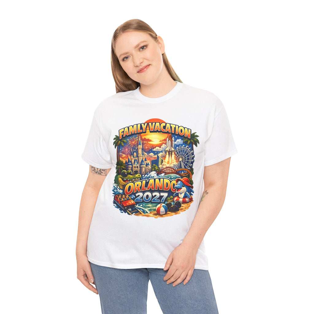 Family Vacation Orlando 2027 T-Shirt — Vintage Theme Park Souvenir Tee