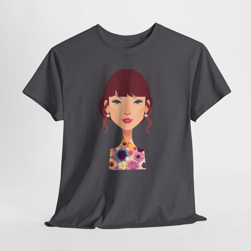 T Swift Illustration Cotton T-Shirt