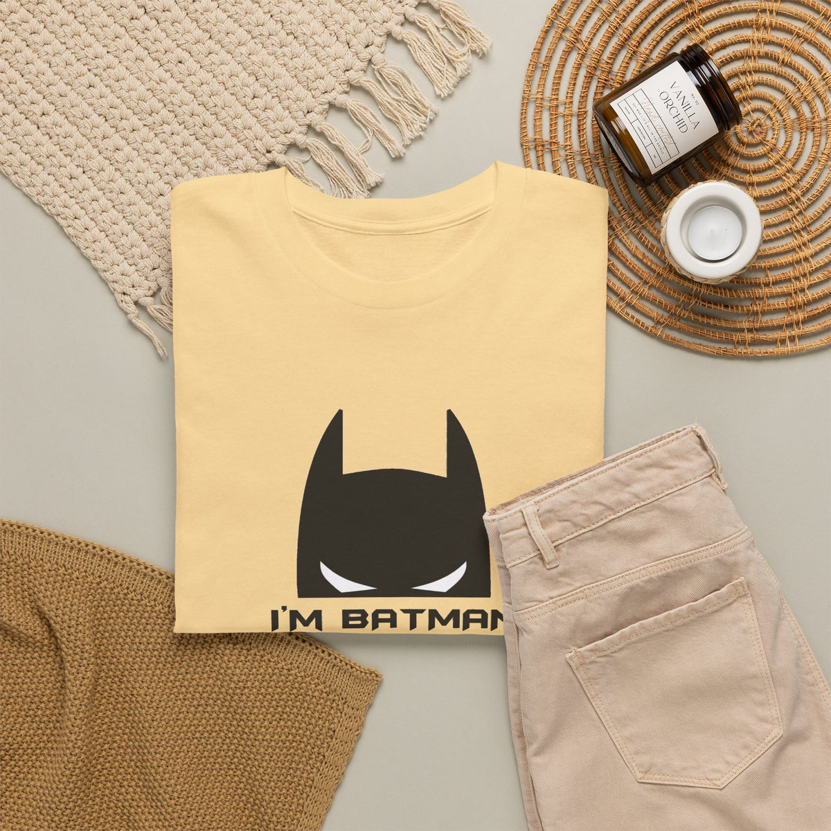 I'm Batman Graphic Tee — Funny Superhero Mask T-Shirt