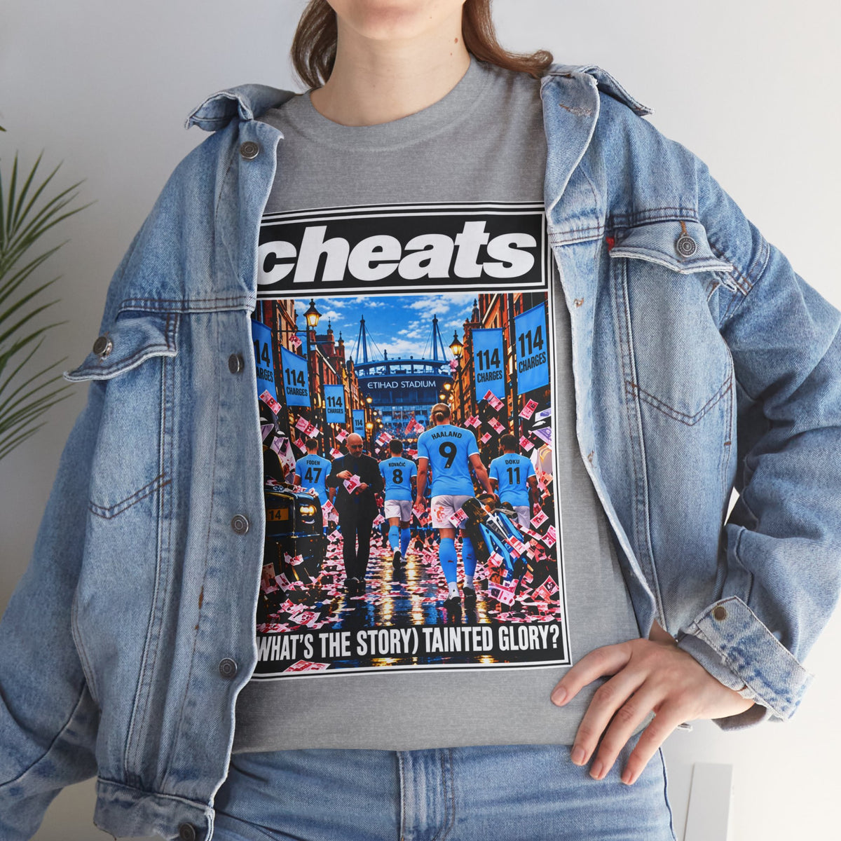 Cheats “What’s the Story? Tainted Glory?” Sports Graphic Cotton T-Shirt