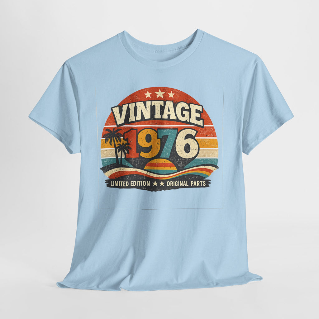 Vintage 1976 T-Shirt — Retro Beach Graphic "Vintage 1976" Birthday Tee