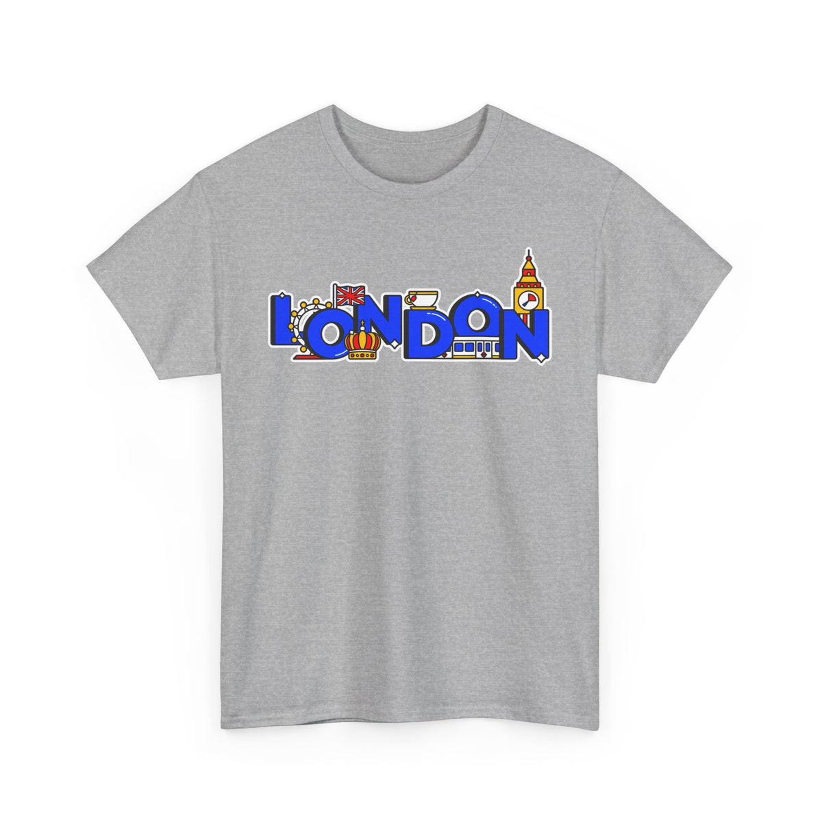 London Cityscape Tee — Illustrated London Landmarks Shirt