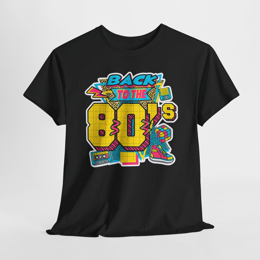 Back to the 80s Retro Graphic Tee — Vintage 80s Neon Design
