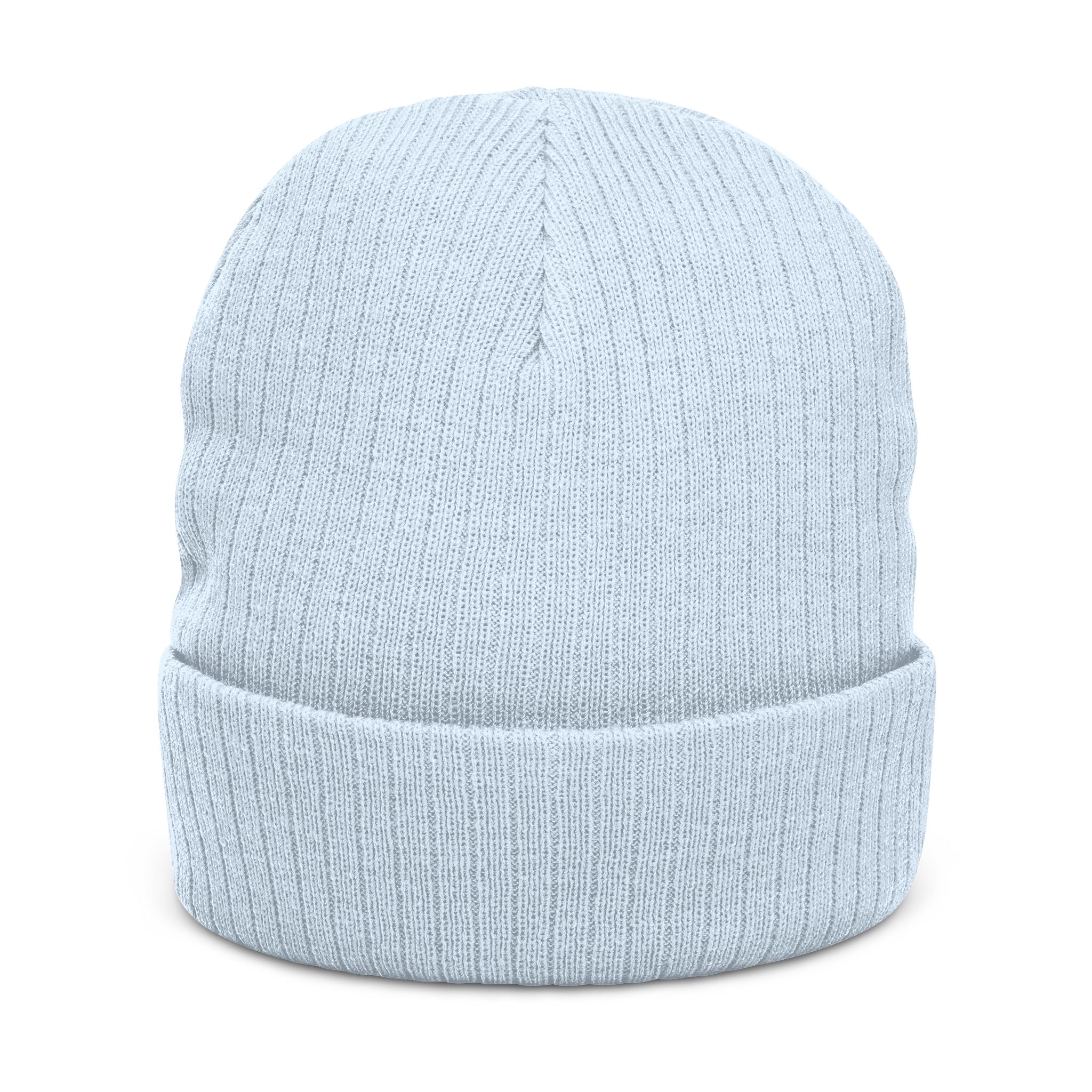 West Ham United The Hammers Ribbed Beanie — Embroidered “The Hammers” Cuffed Knit Hat