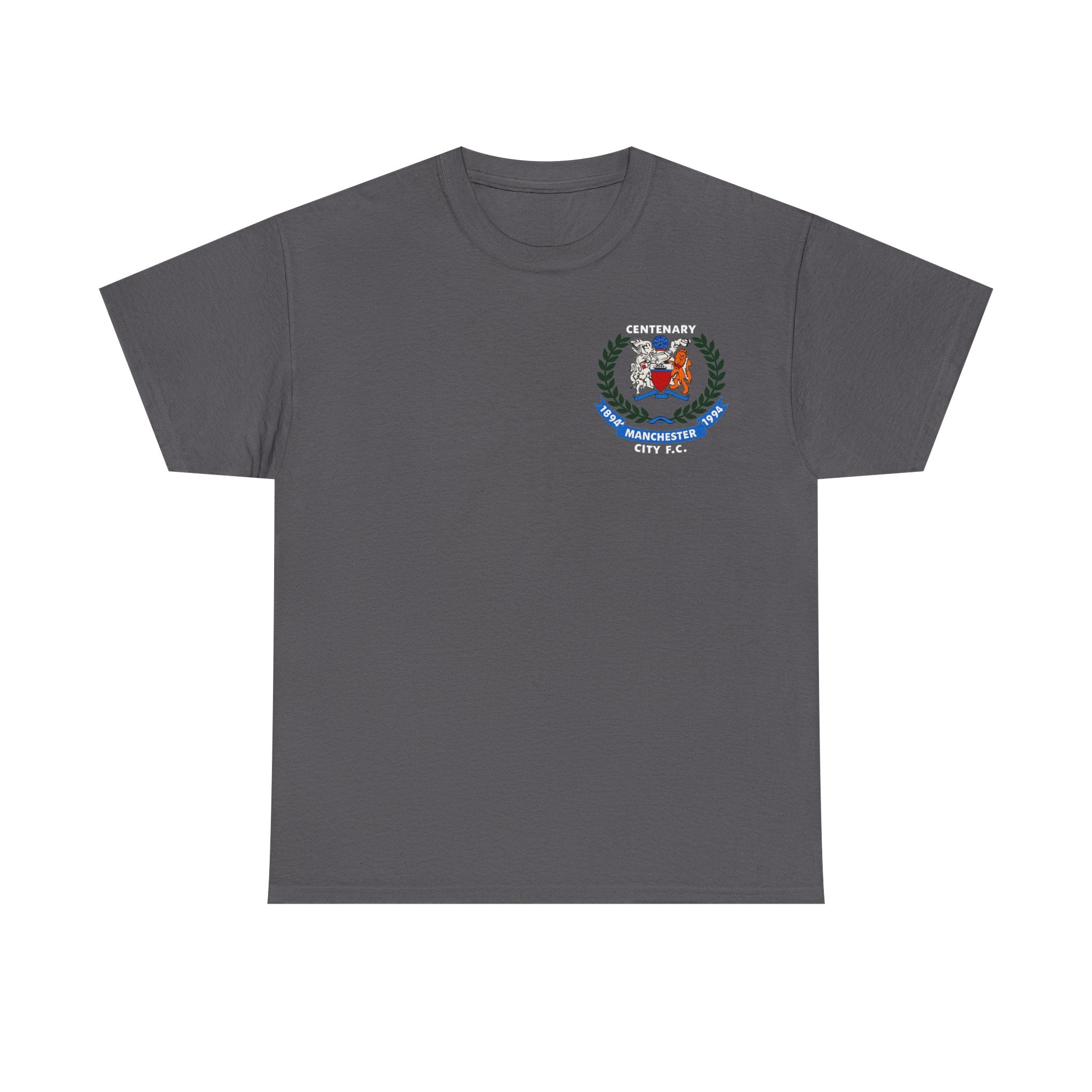 Manchester City F.C. Centenary Crest Tee — 1894–1994 Vintage Football T‑Shirt