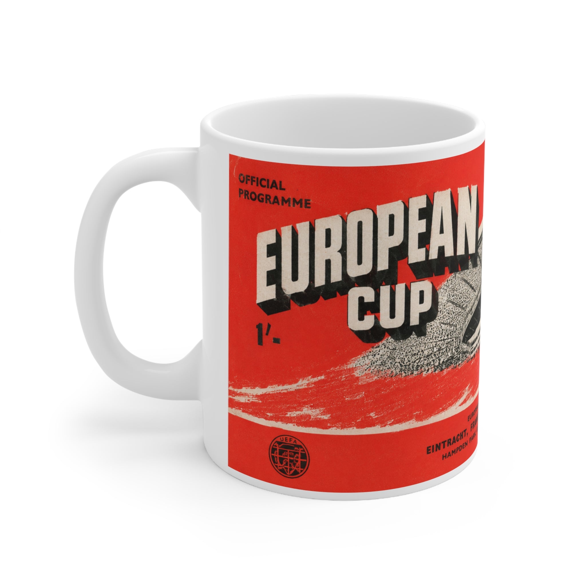 1960 European Cup Final Programme Cover Inspired Ceramic Mug - (11oz/15oz)