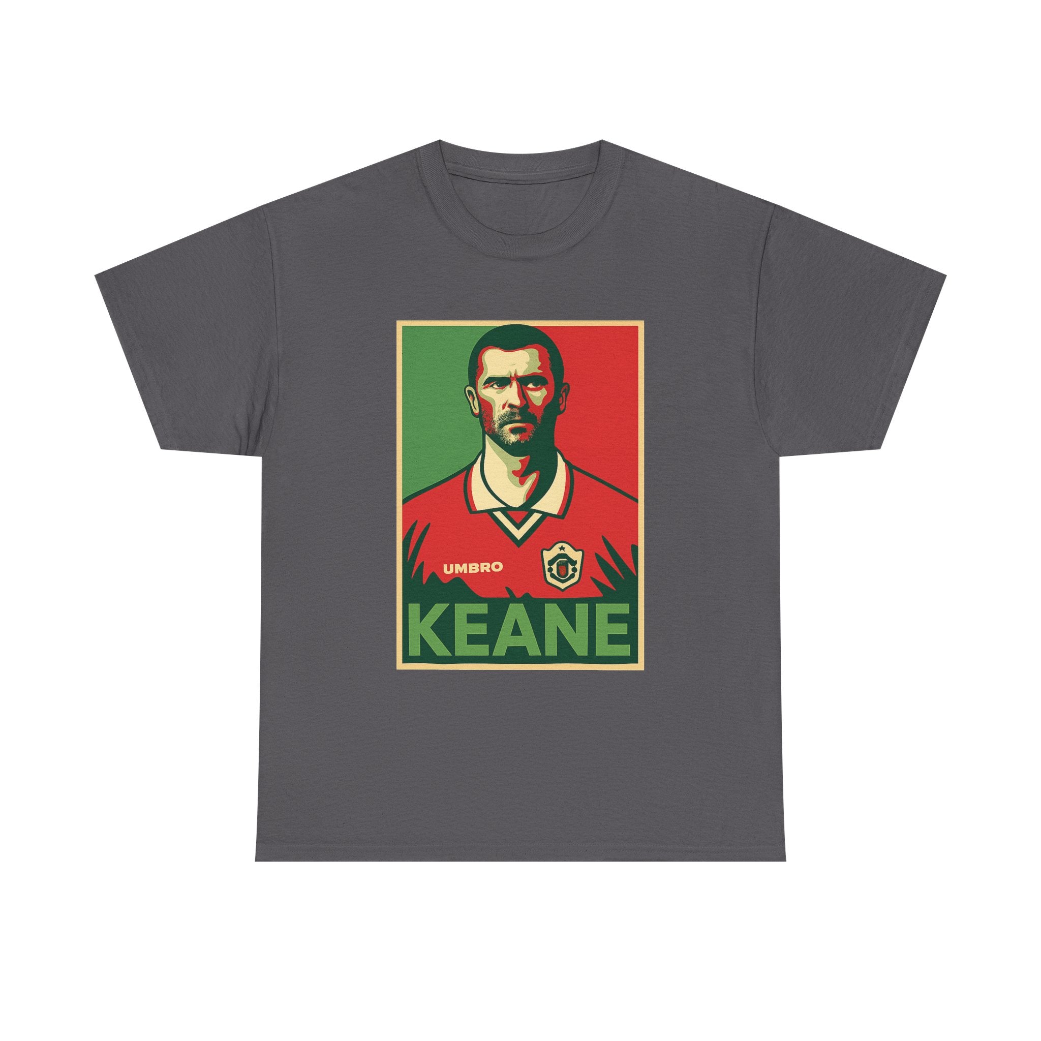 Keane Football Poster Tee — Retro Soccer Jersey Graphic T-Shirt