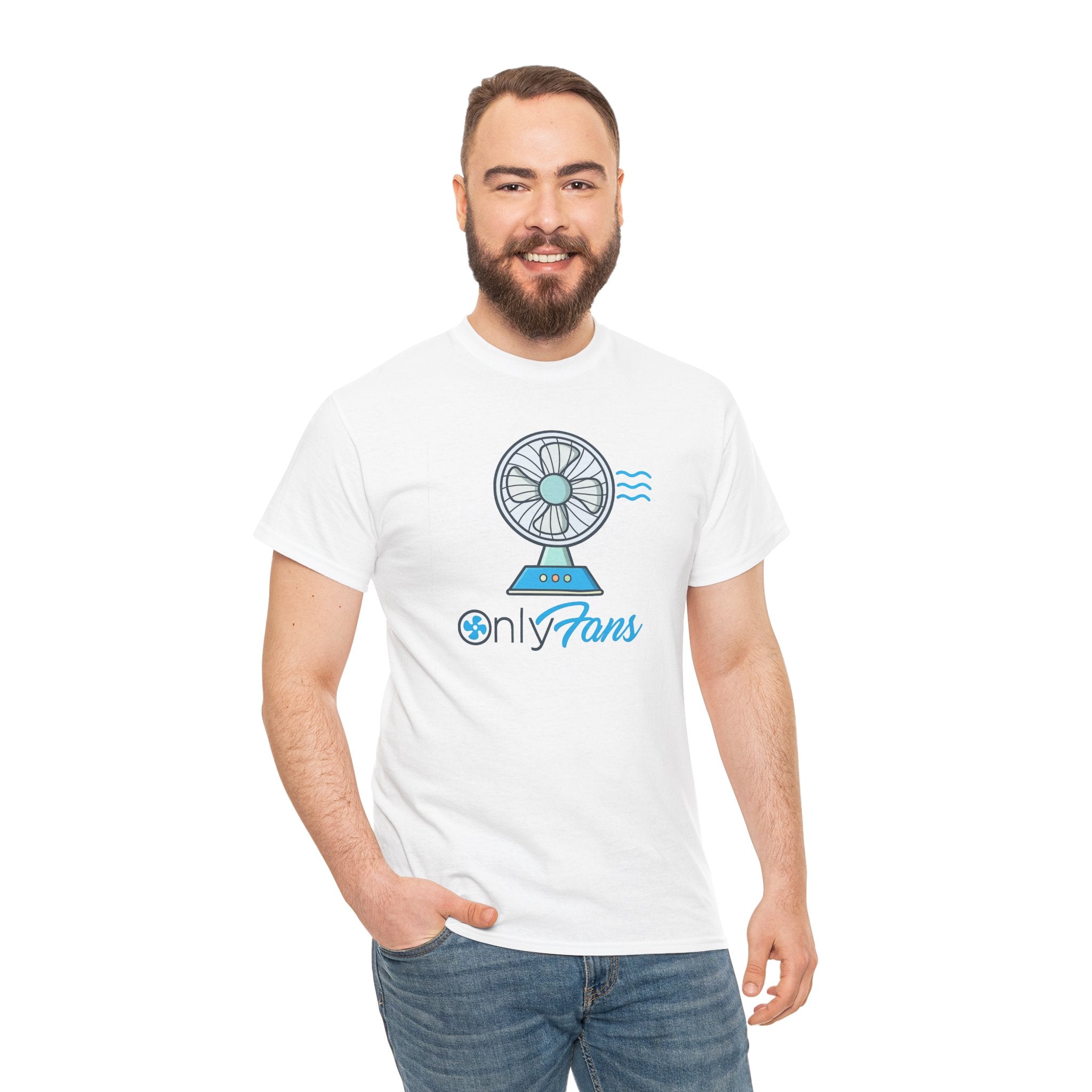Only Fans Graphic Tee — Cute Fan Illustration Novelty T-Shirt