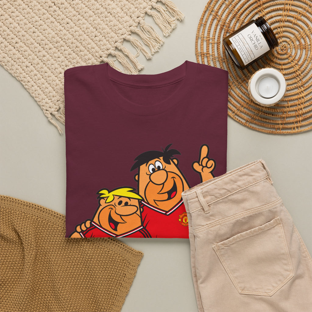 Manchester United The Flintstones Cartoon Football Fans T-Shirt