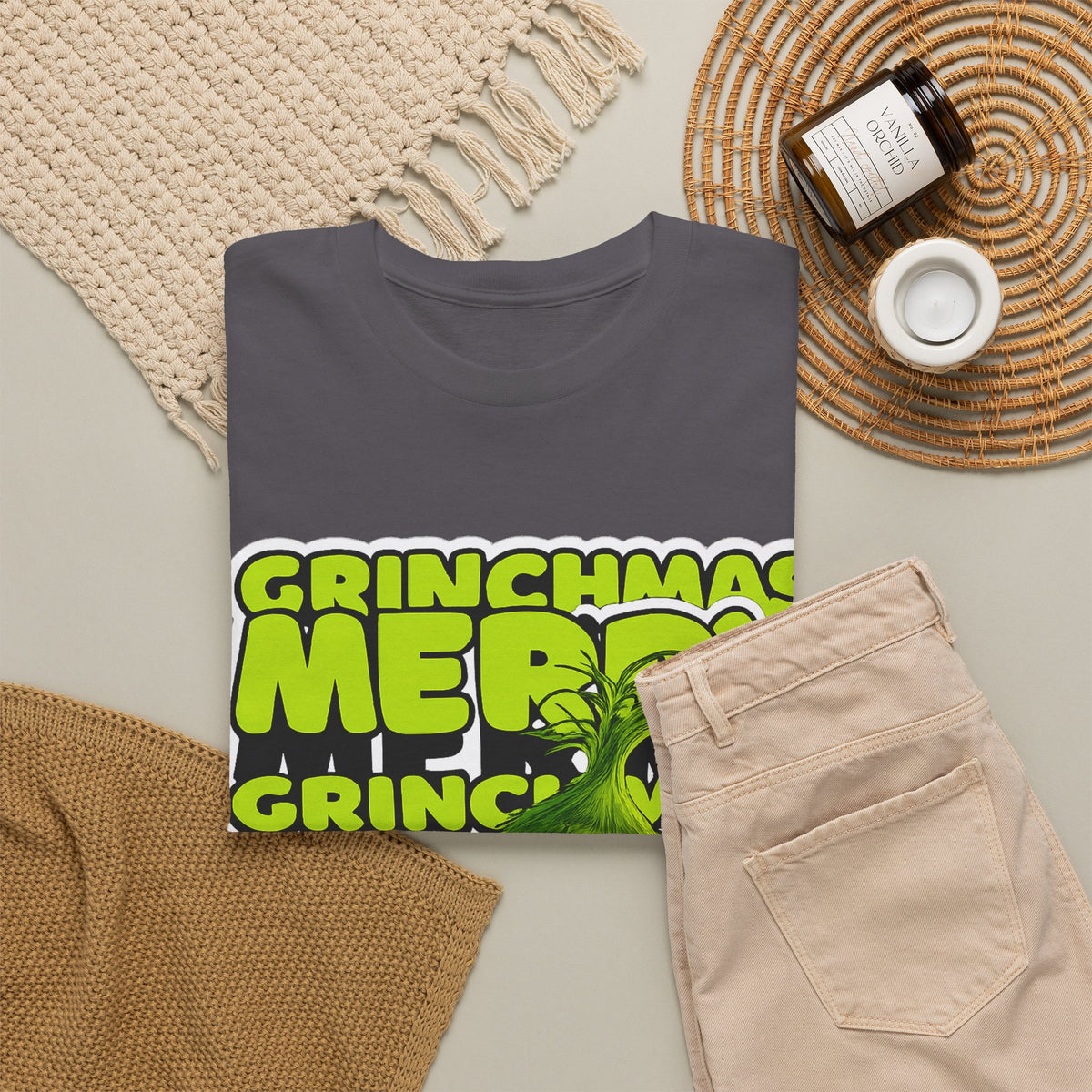 Grinchmas Merry Grinch Christmas Cotton T-Shirt / Tee