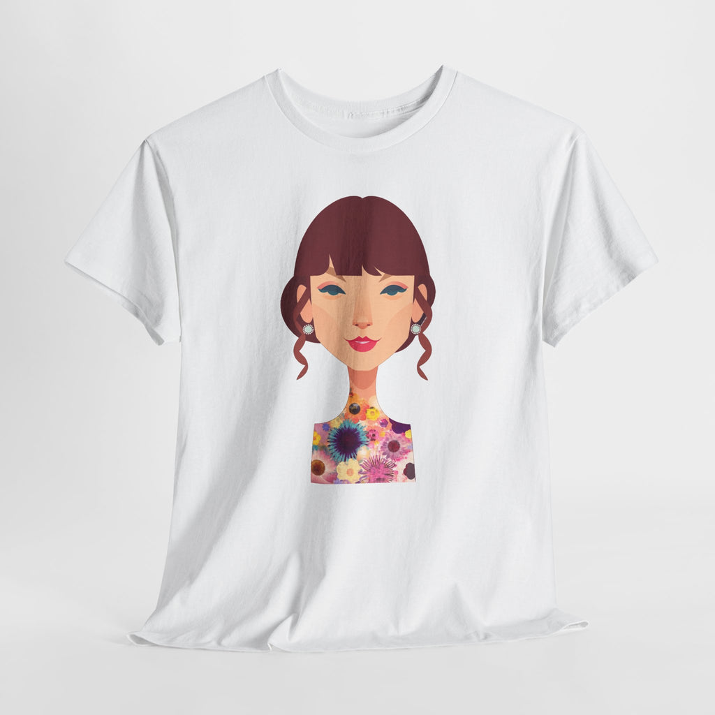 T Swift Illustration Cotton T-Shirt
