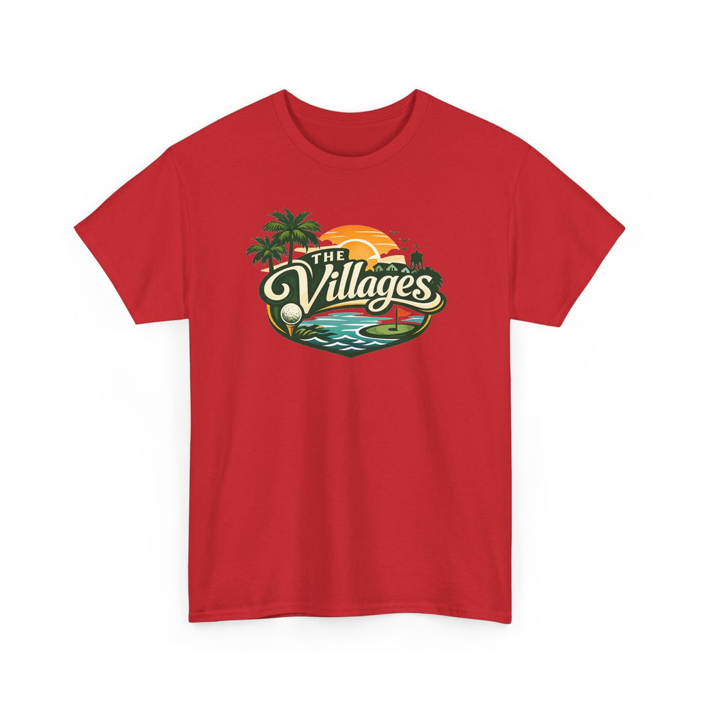 The Villages of Florida Sunset Logo Tee - Florida Palm Beach Retro T-Shirt