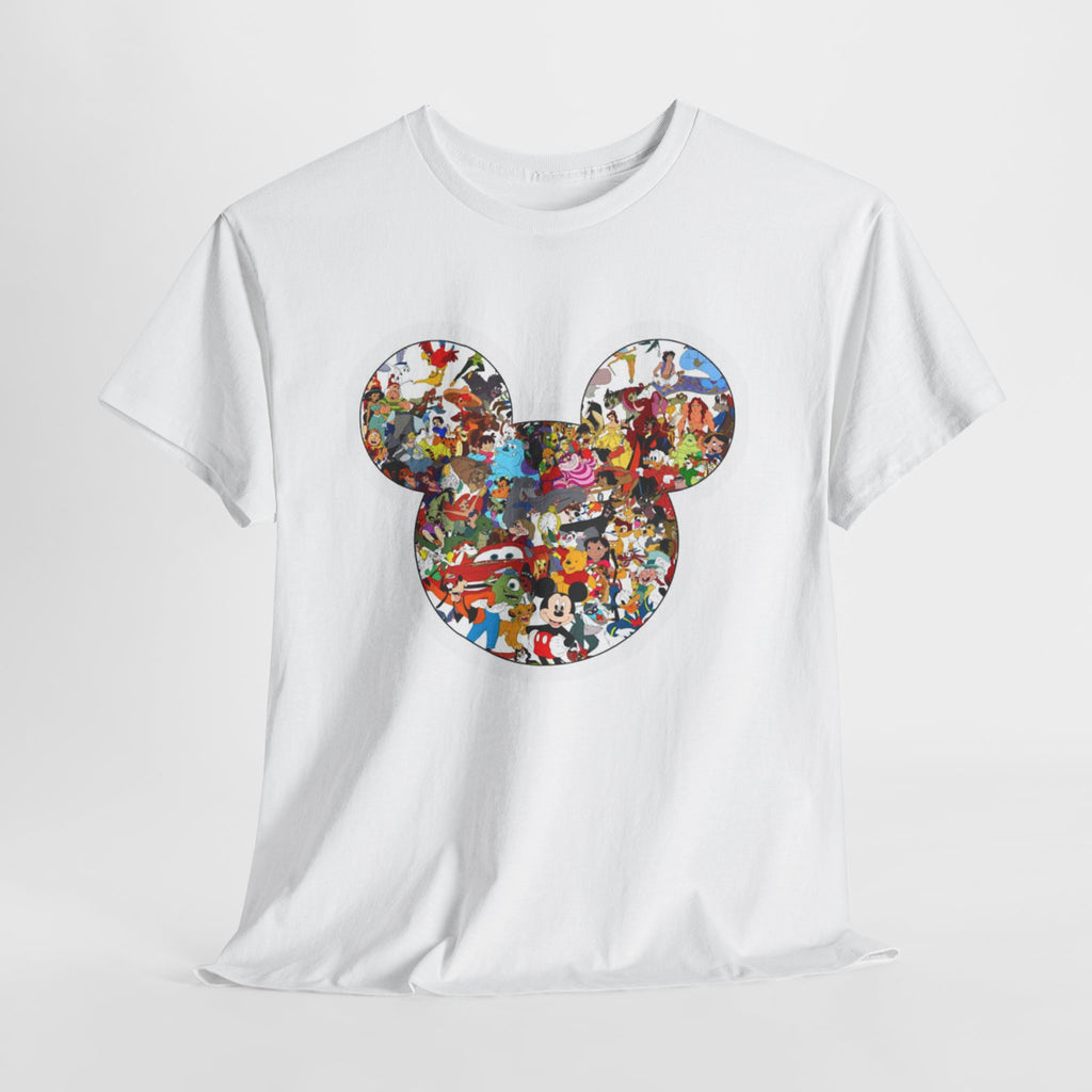 Mickey Collage T-Shirt — Vintage Disney Characters Graphic Tee