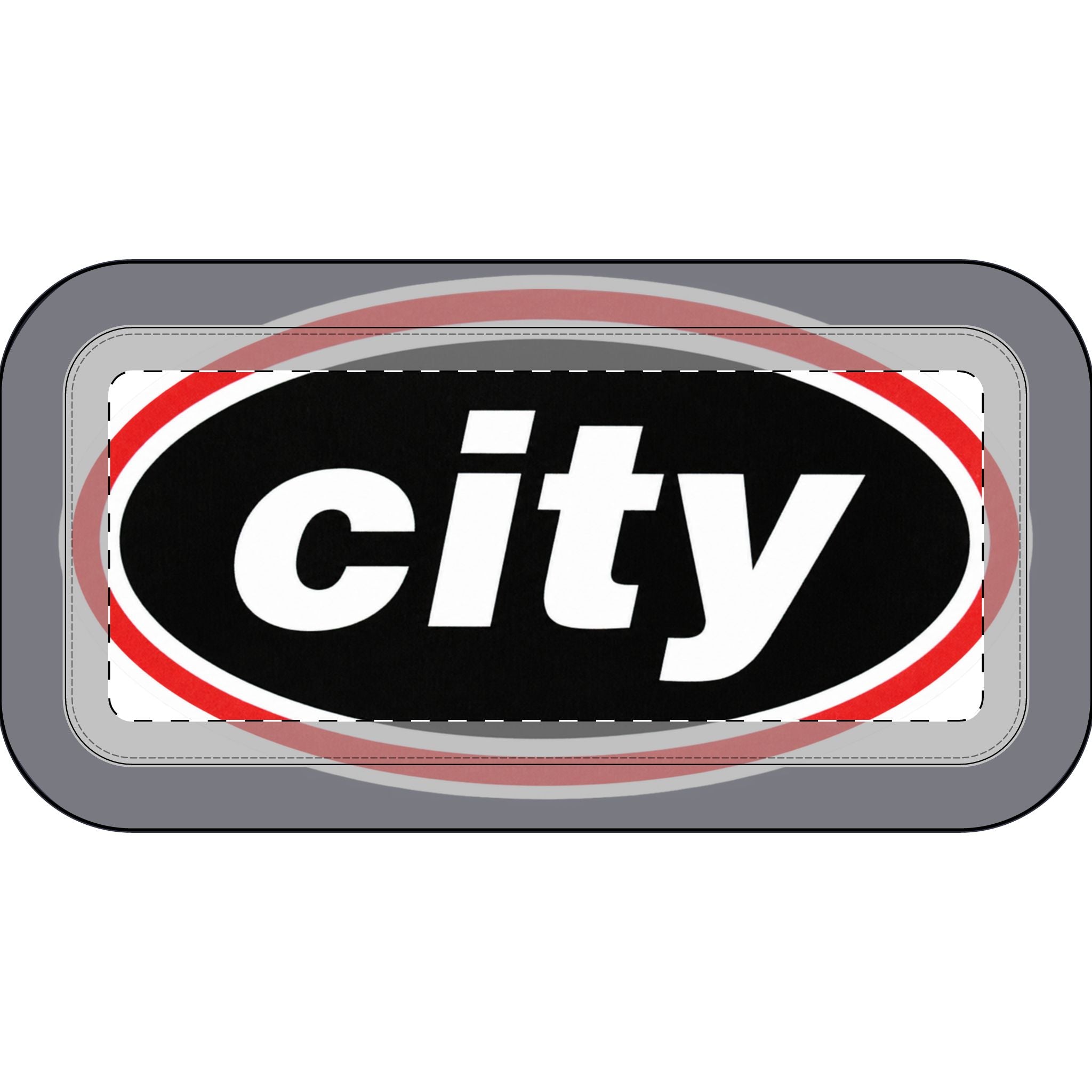 Manchester City Oasis Inspired Logo Pencil Case — Polyester Zip Pouch for School & Travel