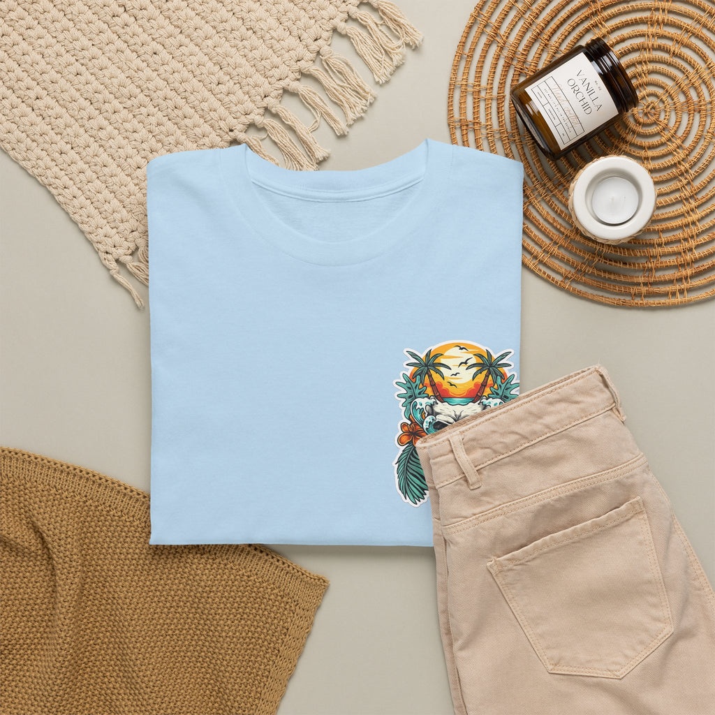 Tropical Skull Tee — Sunset Palm Beach Skull T-Shirt