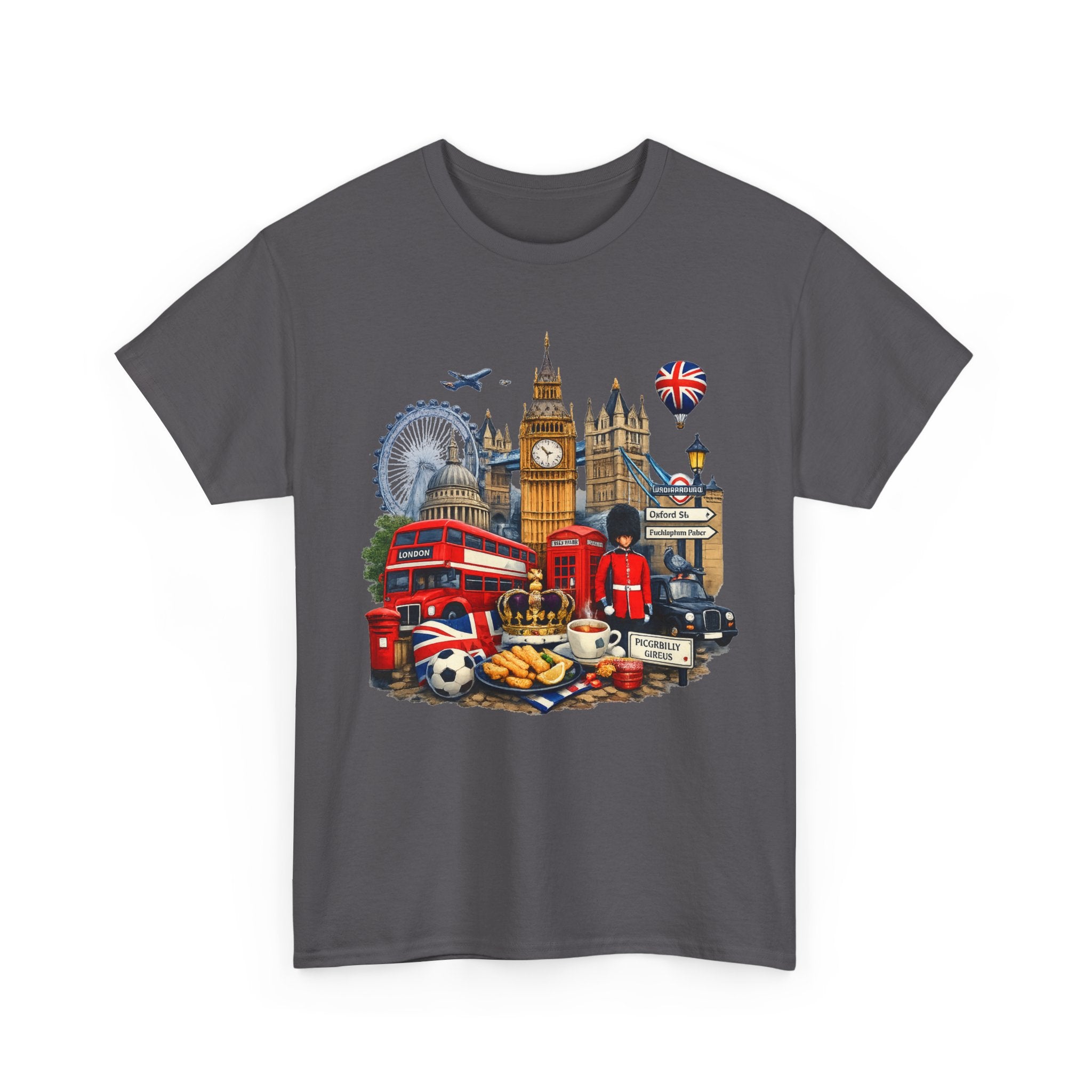 London Landmarks T‑Shirt — British Icons Collage Tee