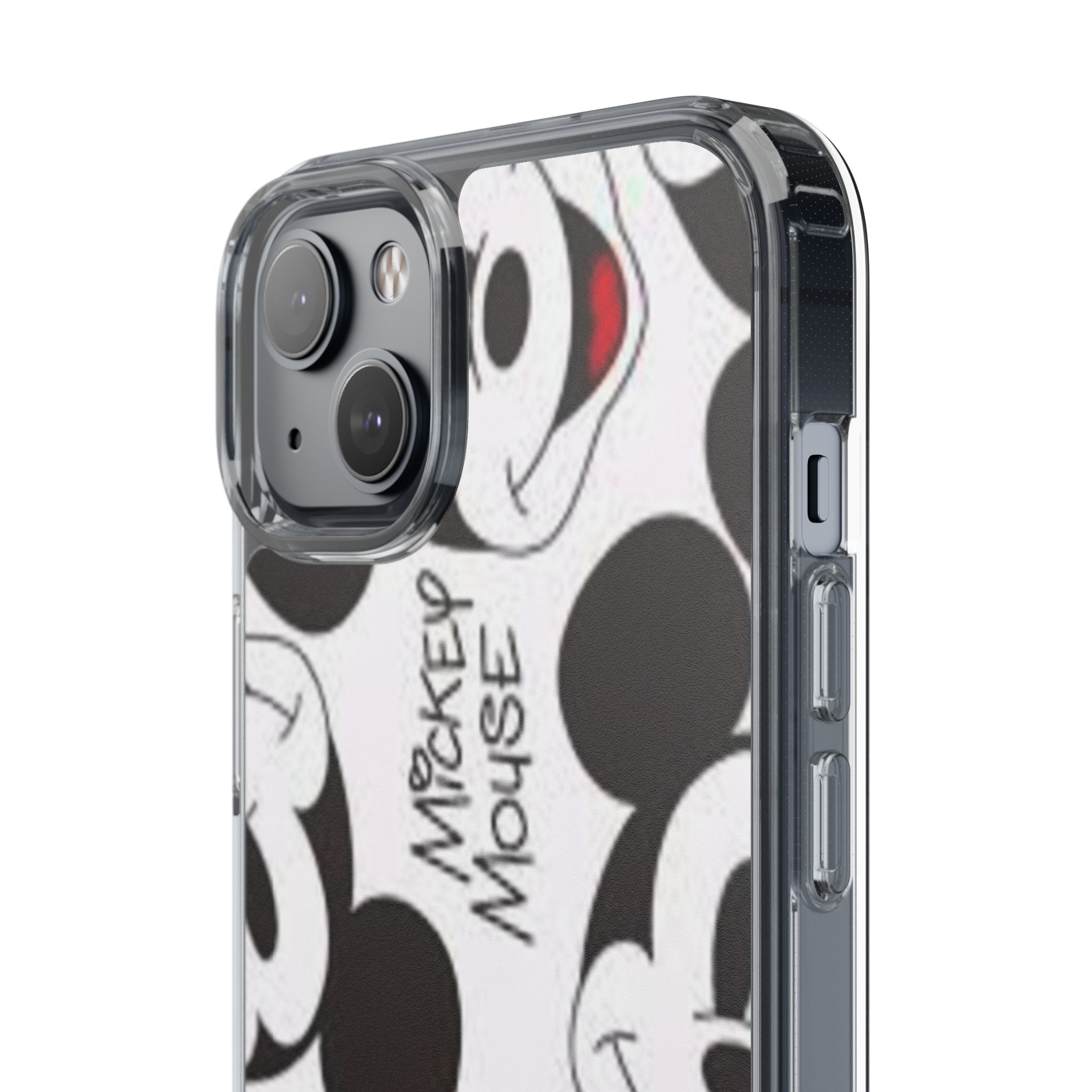 Mickey Mouse Clear Phone Case – Retro Cartoon Pattern Clear Case