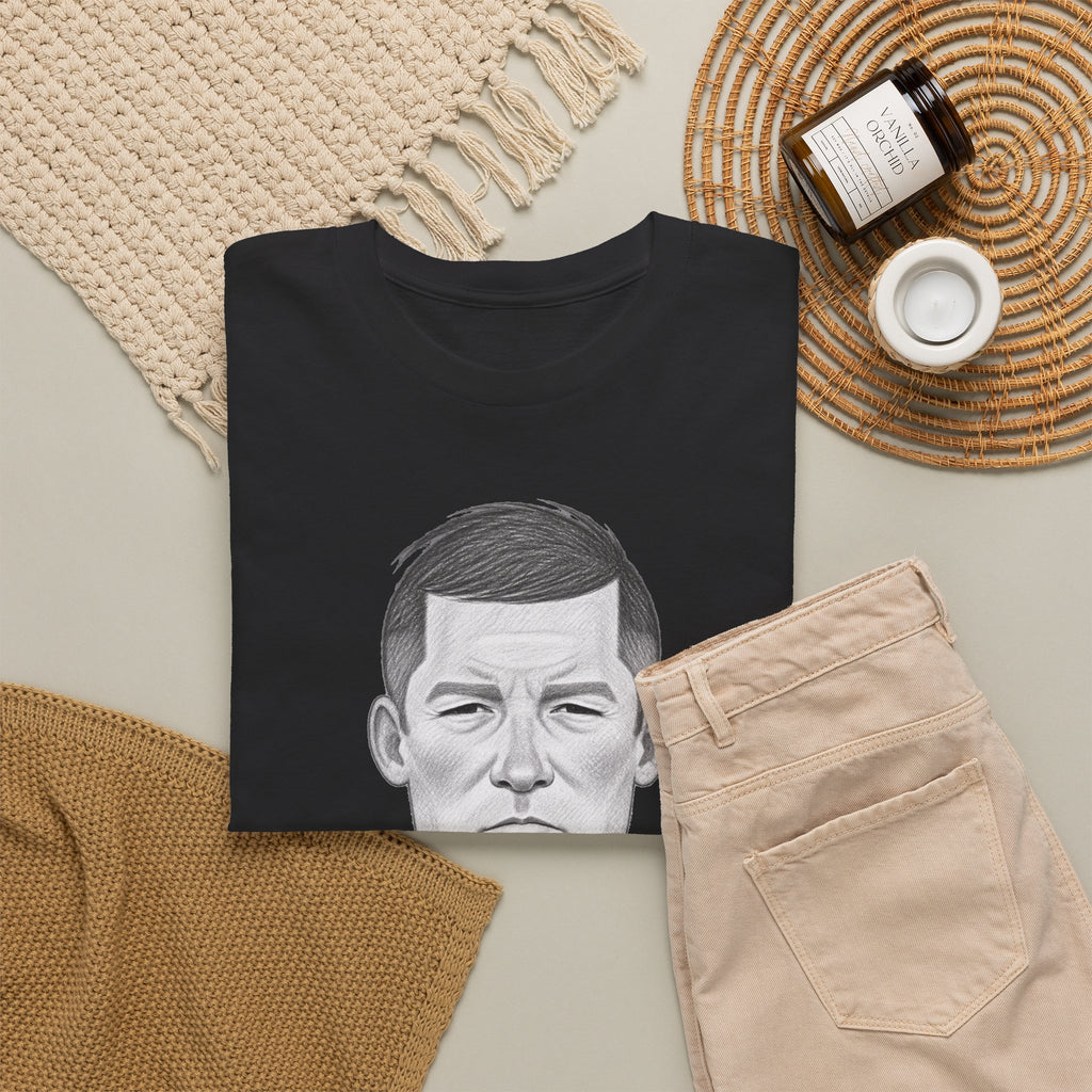 Sir Alex Ferguson Cotton T-Shirt — Vintage Stoic Portrait Shirt