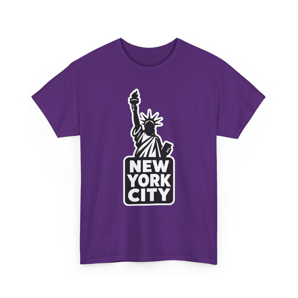 New York City Statue of Liberty Graphic Cotton T-Shirt / Tee