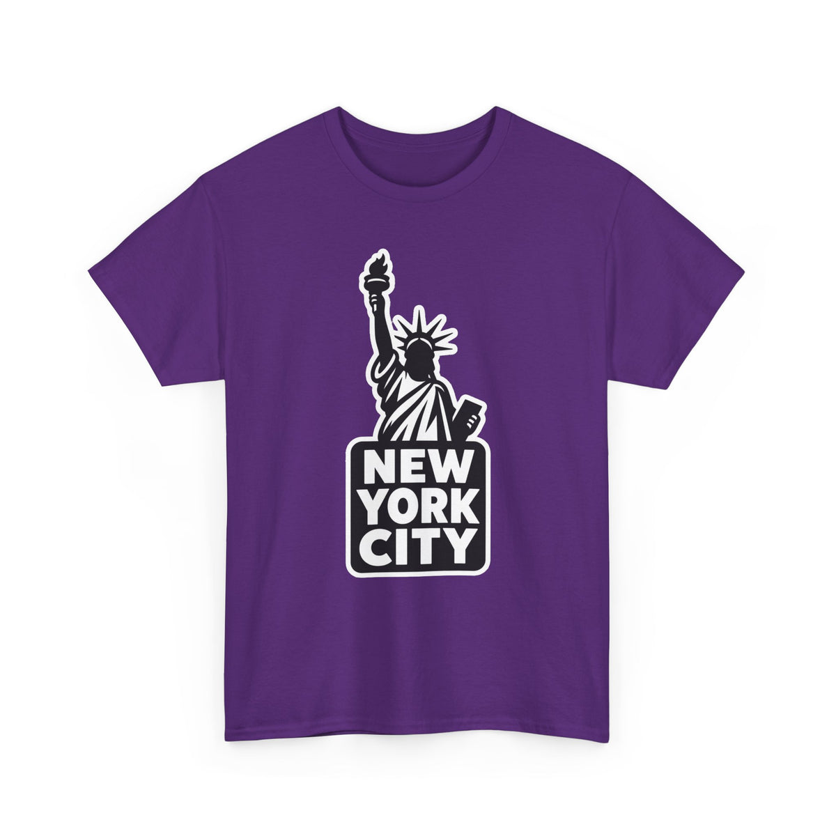 New York City Statue of Liberty Graphic Cotton T-Shirt / Tee