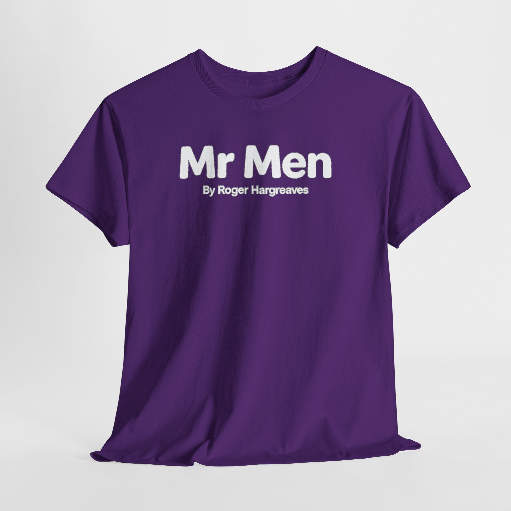 Mr Men T-Shirt – Retro 'Mr Men by Roger Hargreaves' Logo Tee
