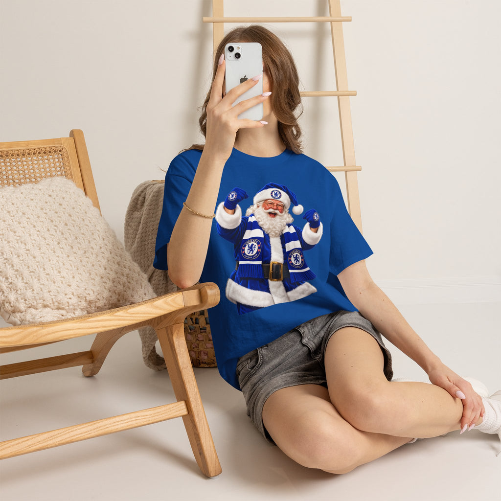 Chelsea FC Santa T‑Shirt — Football Fan Christmas Tee