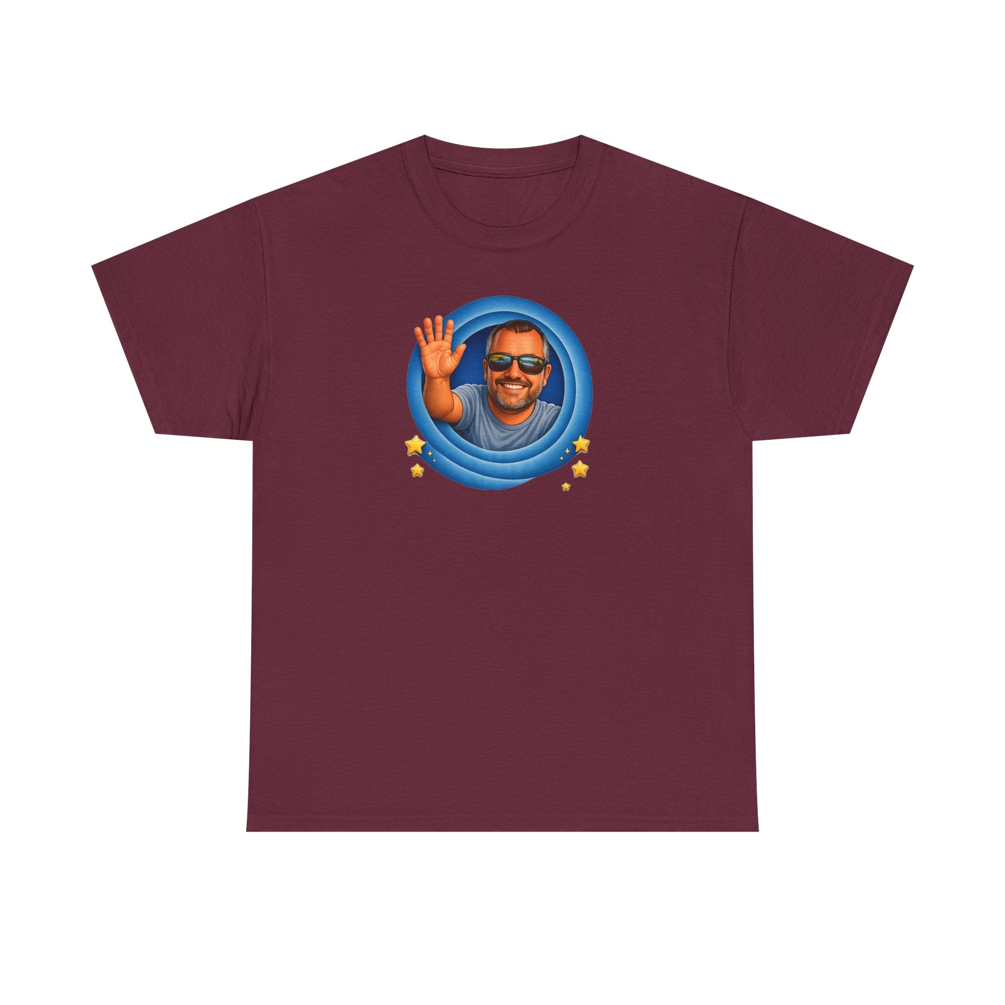 T-Shirt — "That's All, Folks!" Waving Portrait Graphic Tee