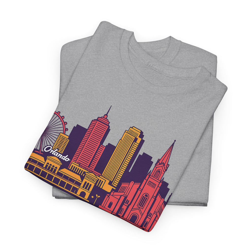 Orlando City Skyline T-Shirt — Colorful Urban Landmark Graphic Tee