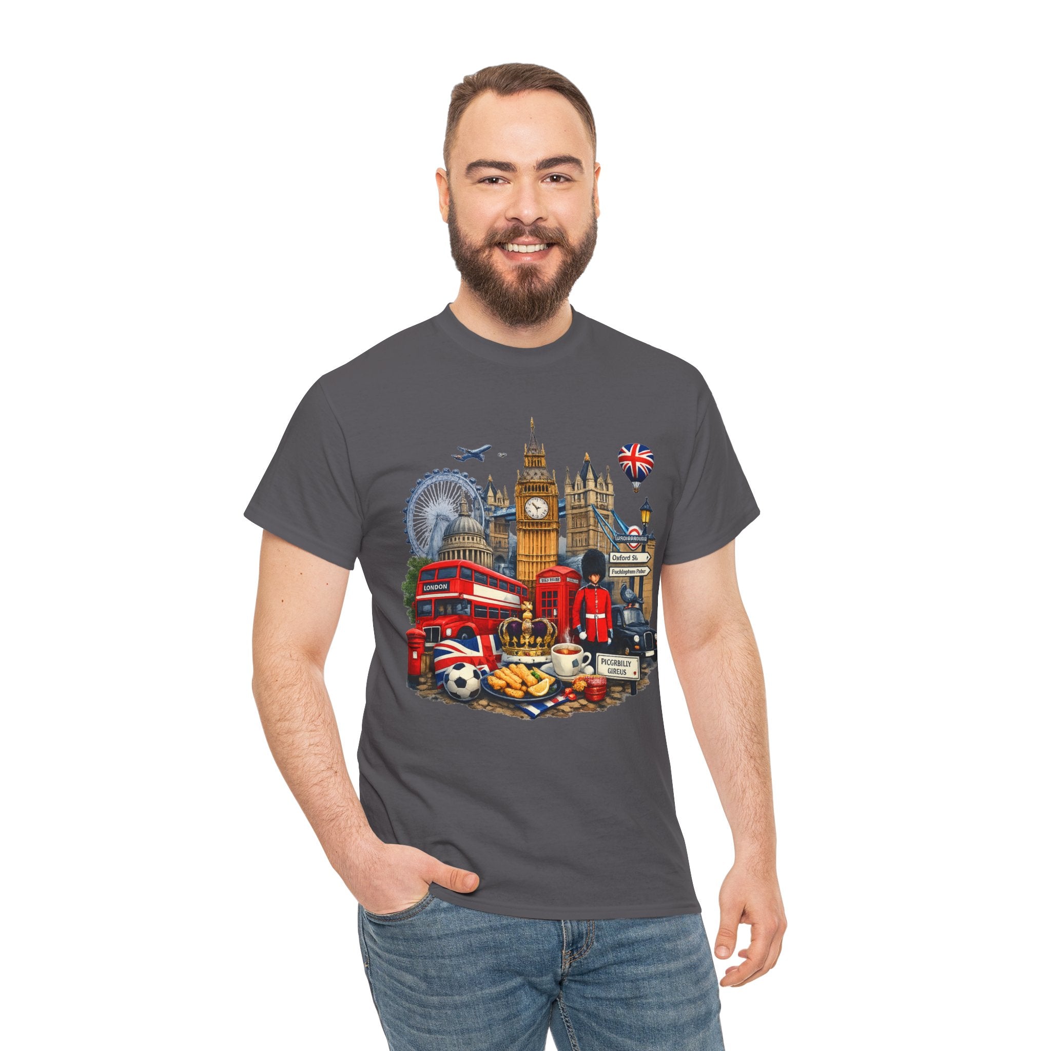 London Landmarks T‑Shirt — British Icons Collage Tee