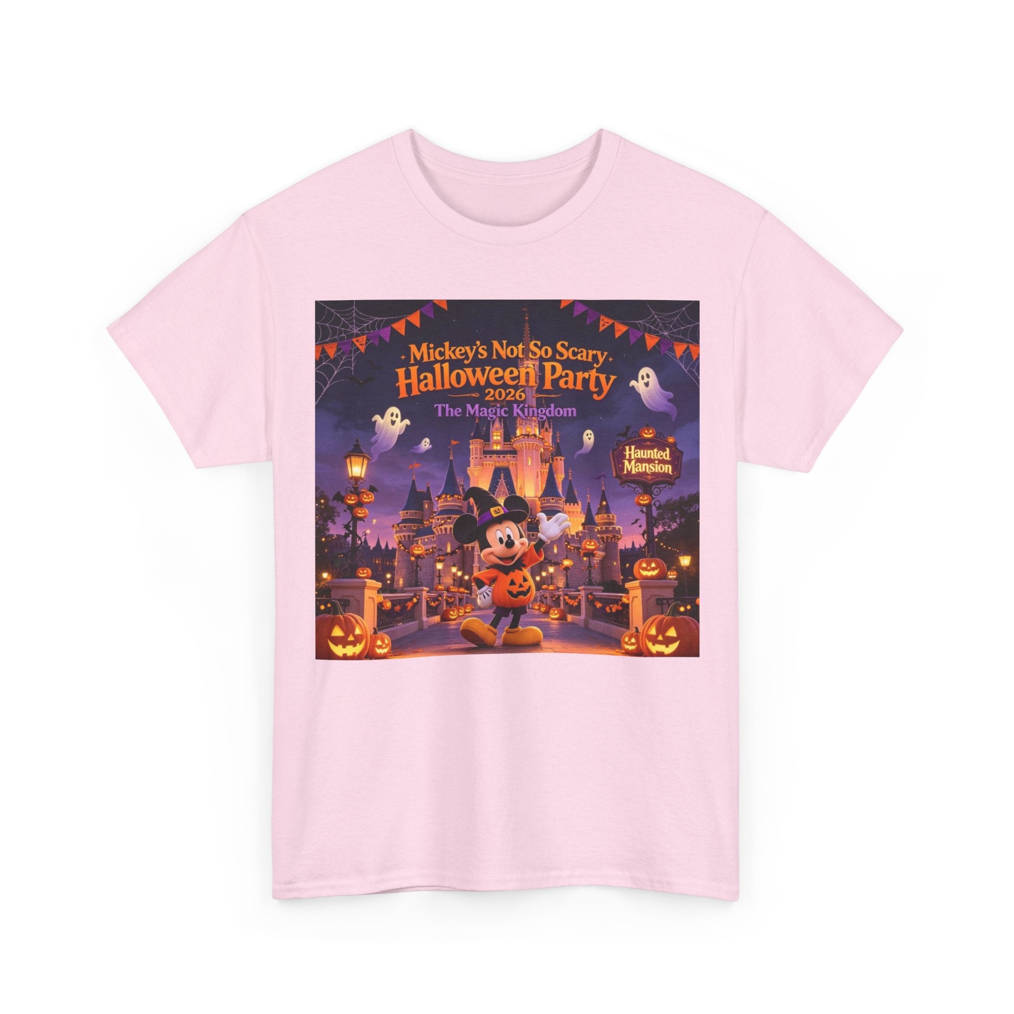 Halloween Mickey T-Shirt — "Not So Scary Halloween Party" Castle Graphic Tee