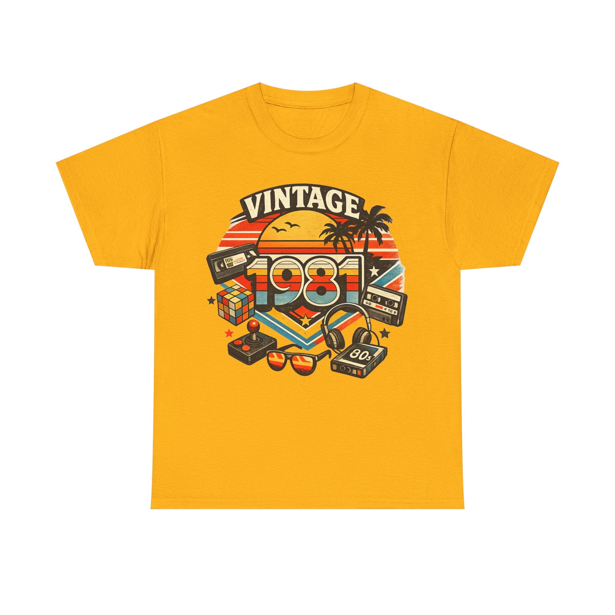 Vintage 1981 Retro Tee — 80s Nostalgia Graphic T-Shirt