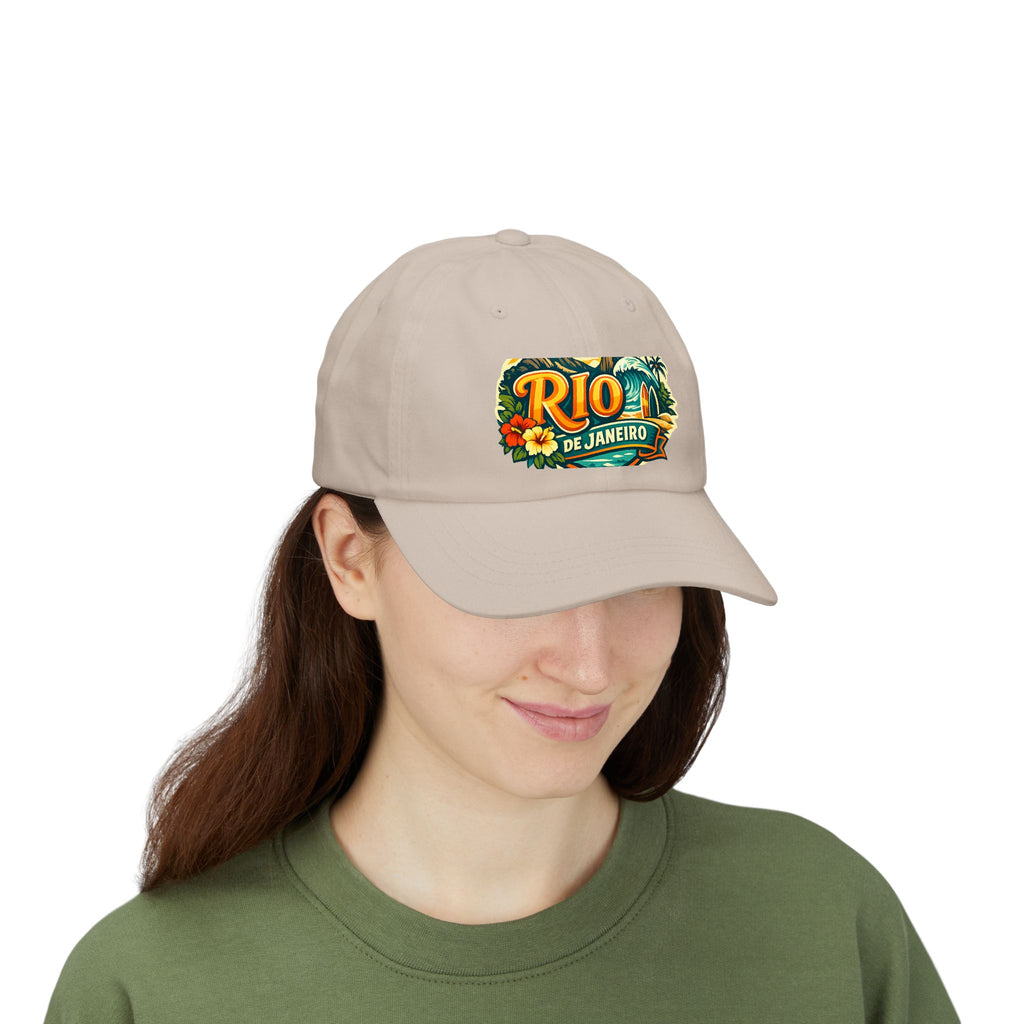 Rio de Janeiro Vintage Surf Dad Cap — Tropical Beach Hat