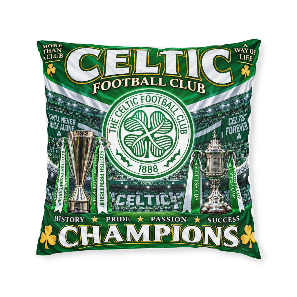 Celtic Football Club Champions Square Pillow