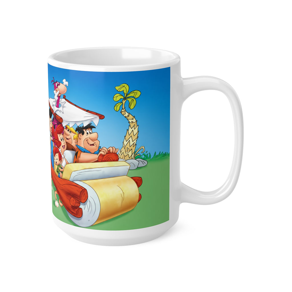 Flintstones Cartoon Ceramic Coffee Mug – Classic TV Family 11oz & 15oz
