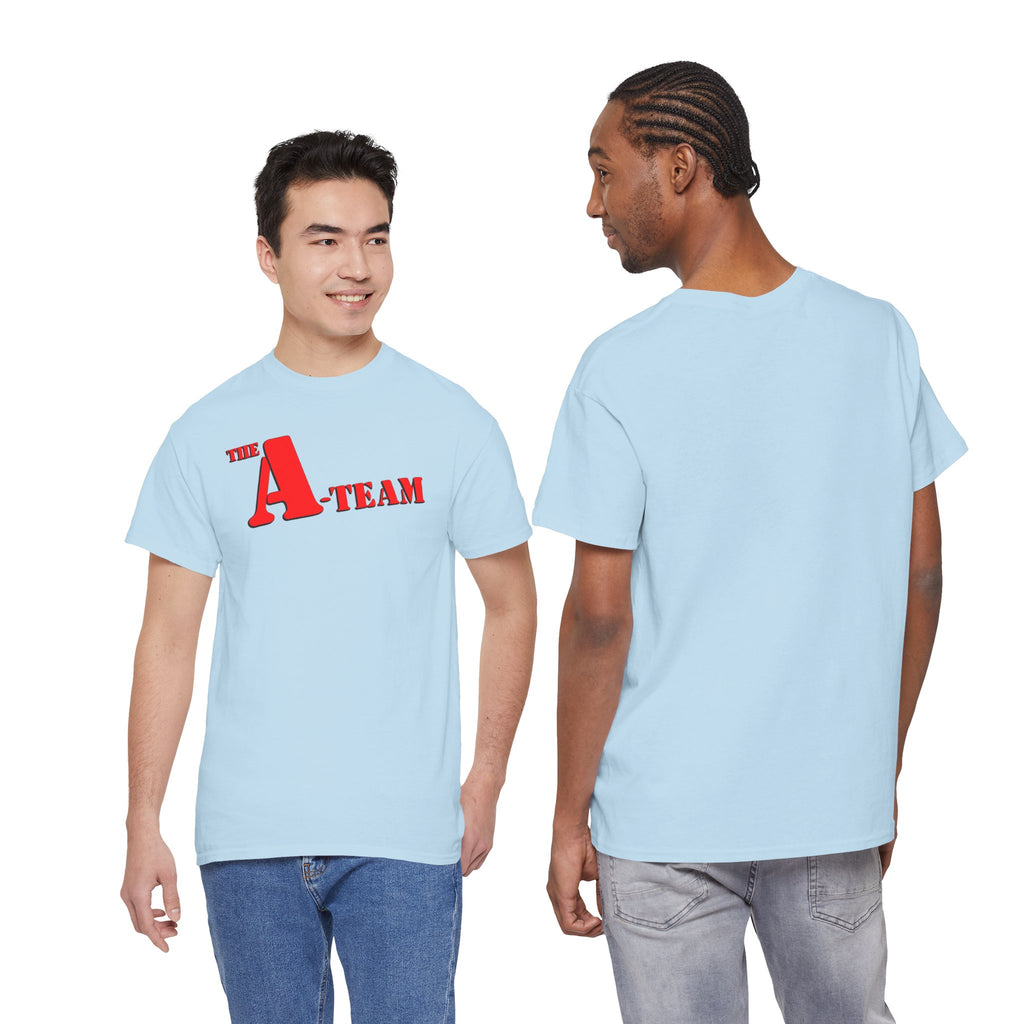 A-Team Graphic Tee — Retro Red Logo Vintage Crew T-Shirt
