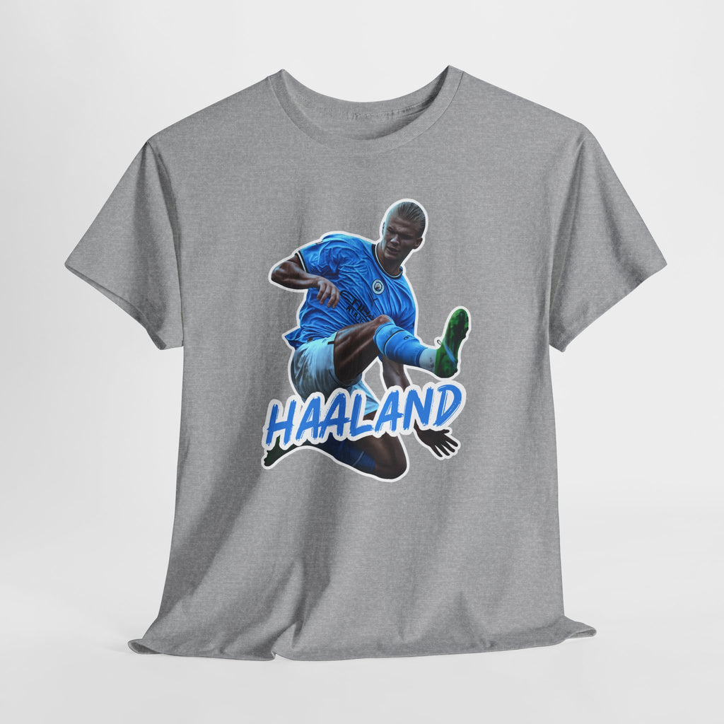 Erling Haaland Manchester City Soccer T‑Shirt – Dynamic Action Graphic Tee