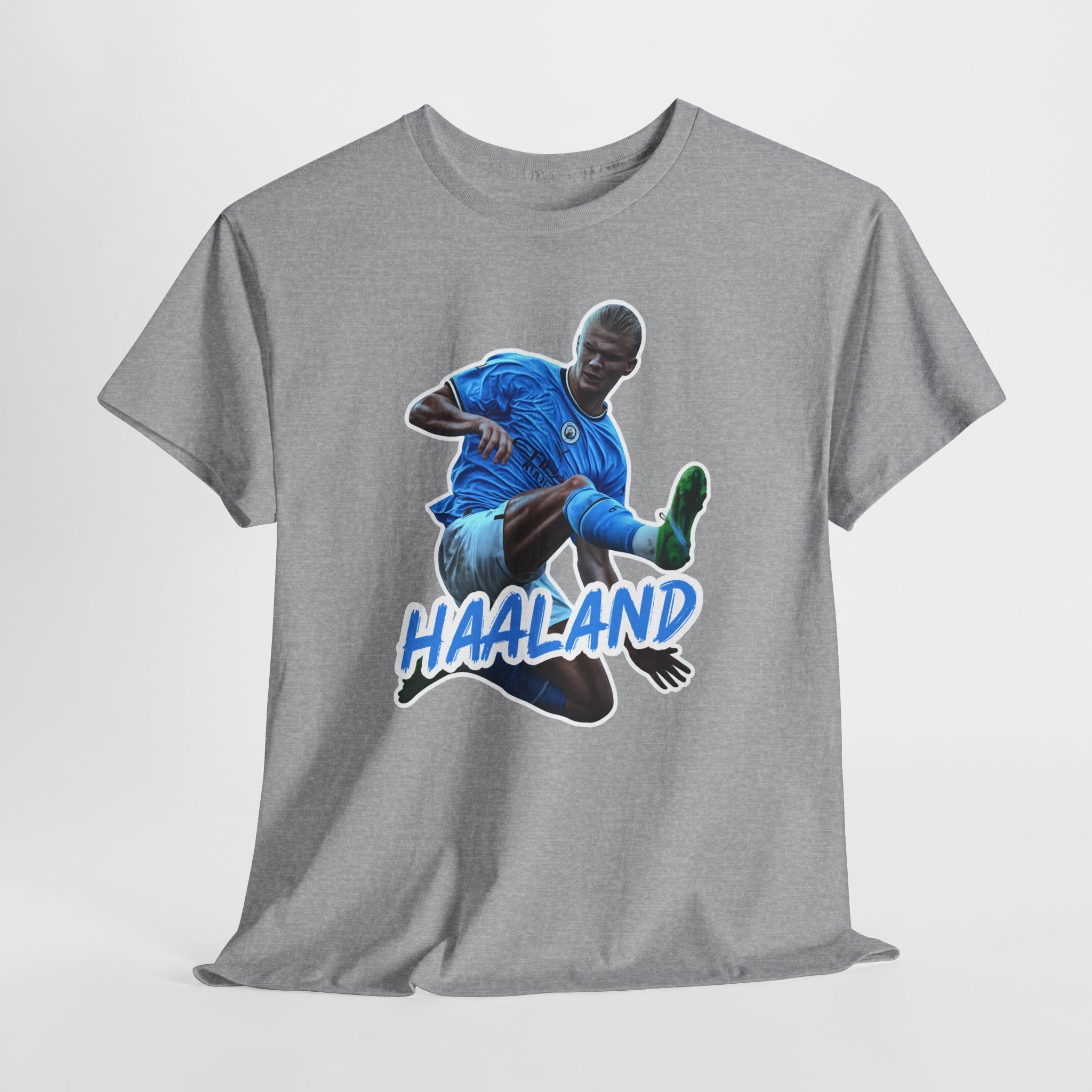 Erling Haaland Manchester City Soccer T‑Shirt – Dynamic Action Graphic Tee