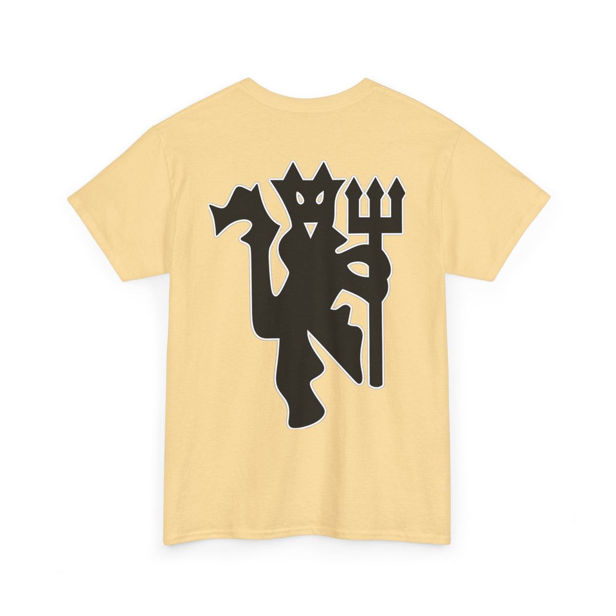 Manchester United Devil Cotton T-Shirt – Retro Trident Football Crest Tee