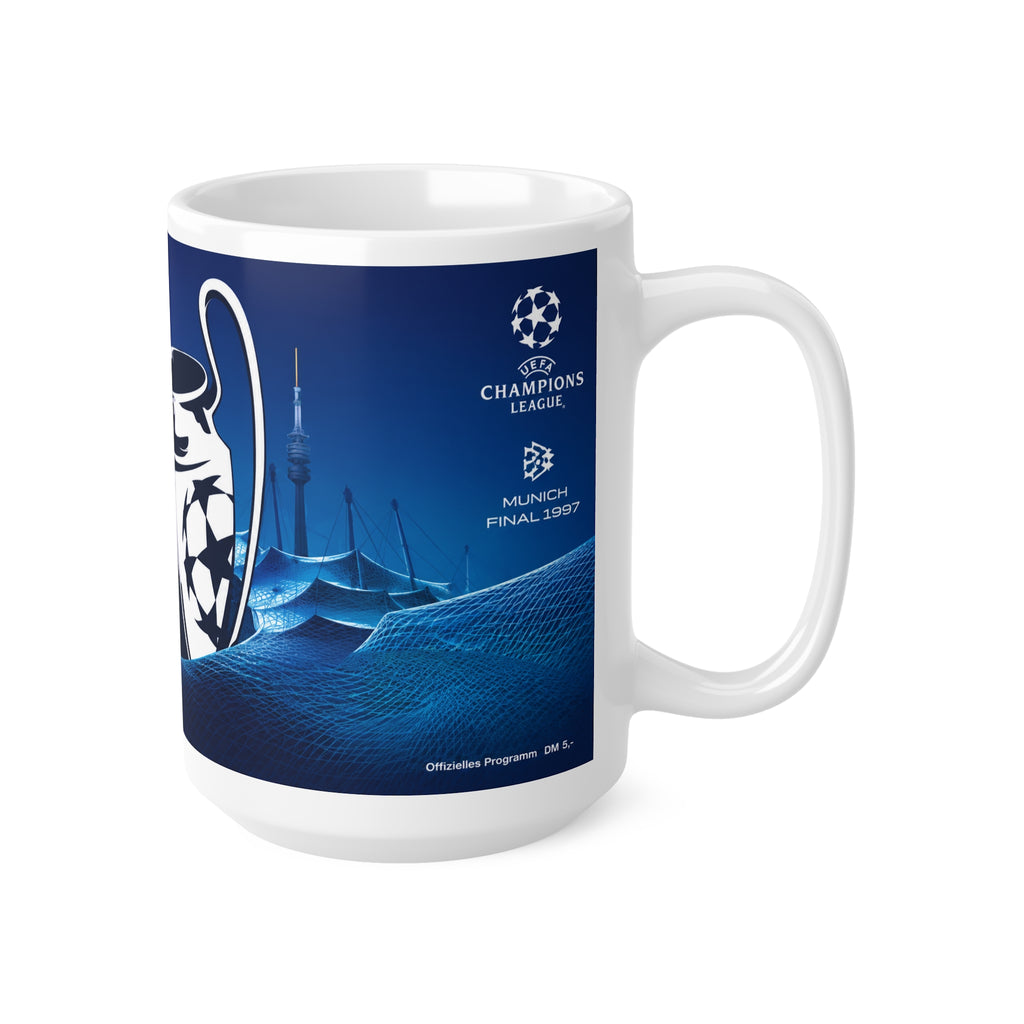 1997 UEFA Champions League Final Programme Cover inspired Ceramic Coffee Cup