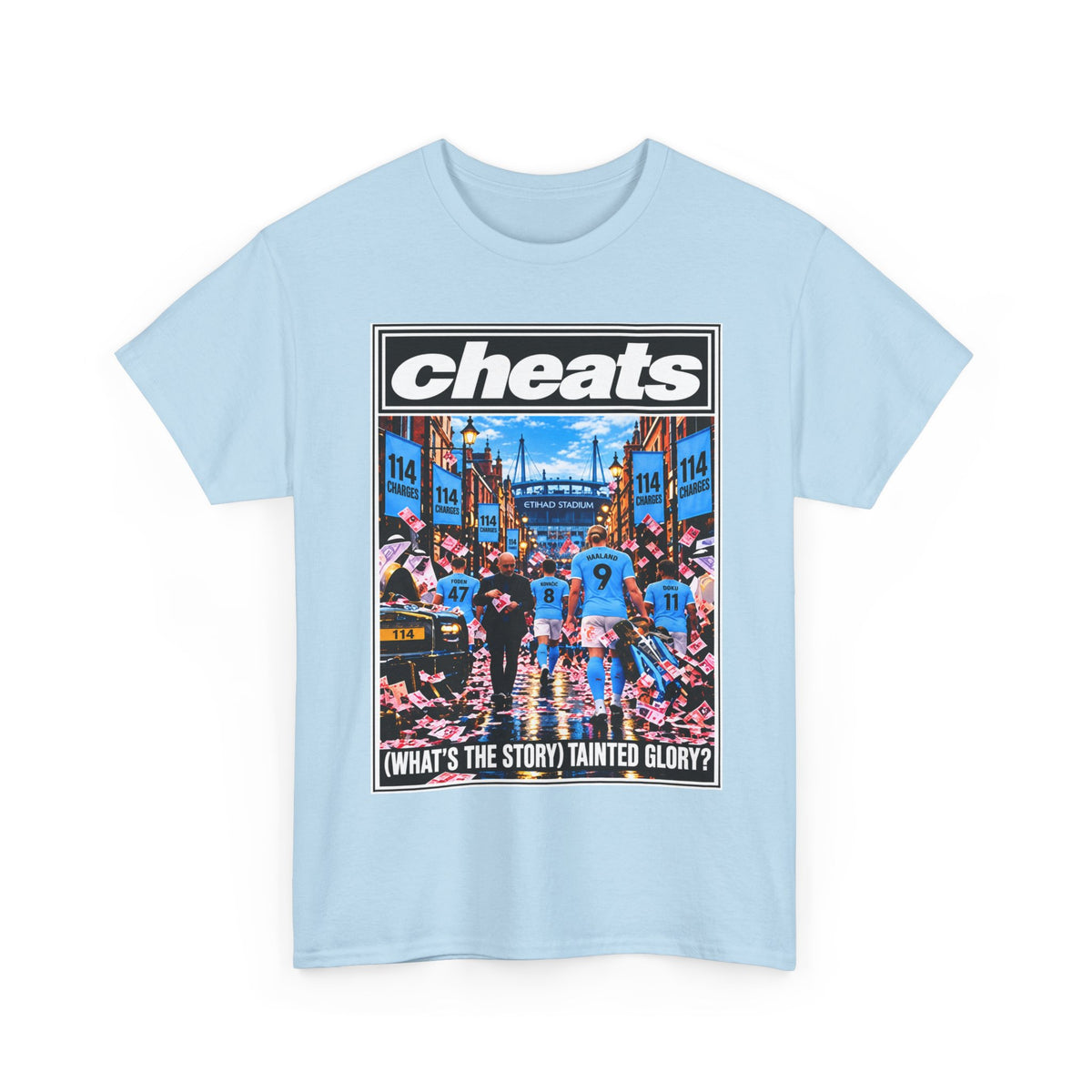 Cheats “What’s the Story? Tainted Glory?” Sports Graphic Cotton T-Shirt