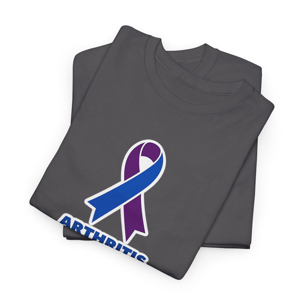 Arthritis Sucks Awareness T-Shirt — Purple & Blue Ribbon Support Tee