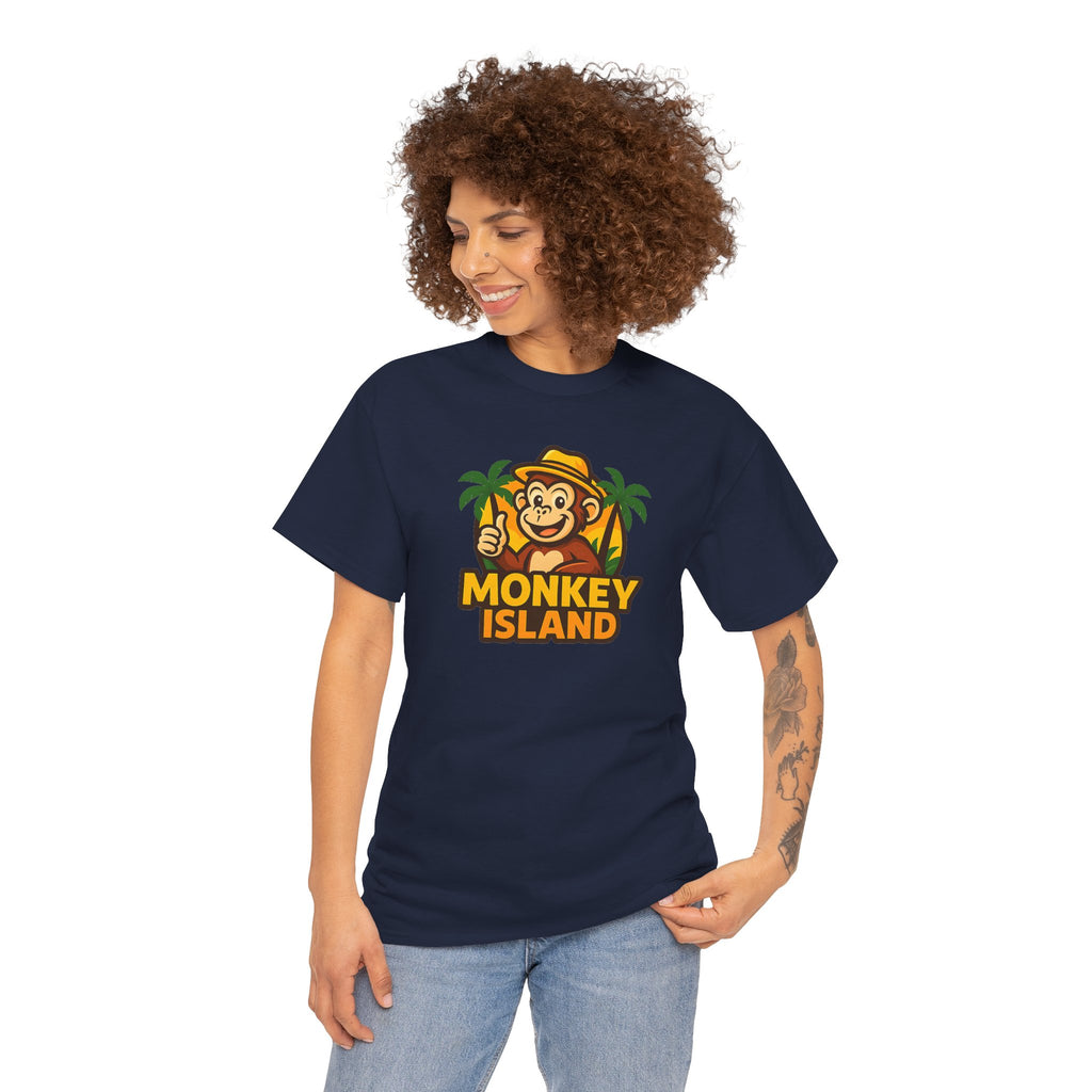 Monkey Island T-Shirt — Cute Tropical Monkey Logo Tee