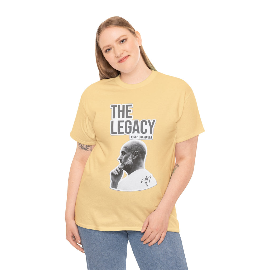 Pep Guardiola Manchester City The Legacy Tee — Inspirational Portrait Graphic T-Shirt
