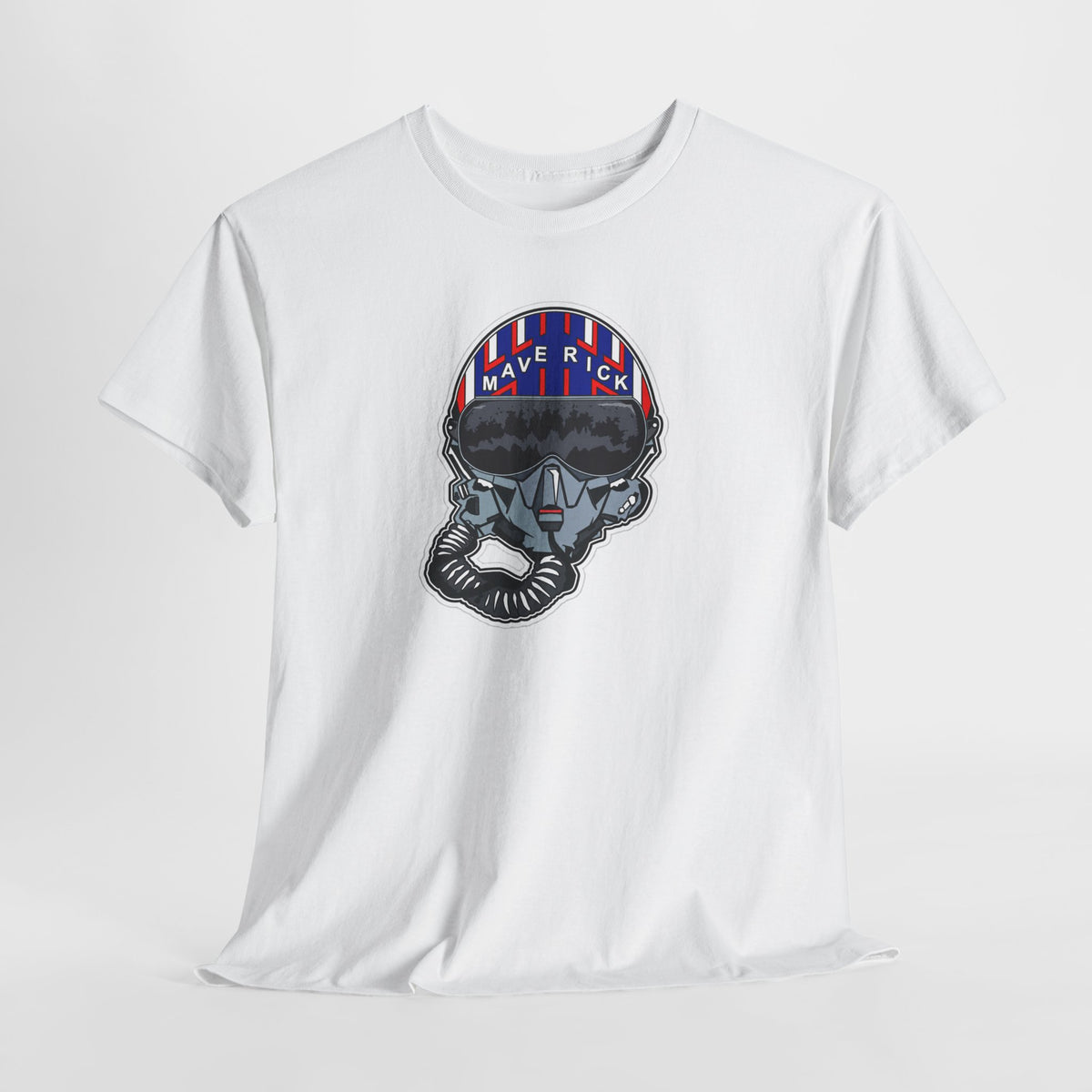 Skull Pilgrim Tee — Retro Striped 'Maverick' Helmet Graphic Shirt