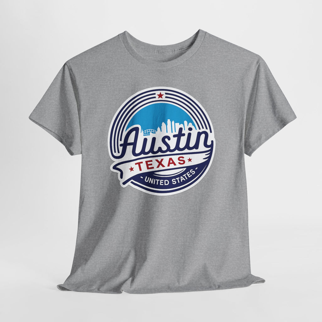 Austin Texas Retro Skyline T-Shirt — Vintage City Pride Tee