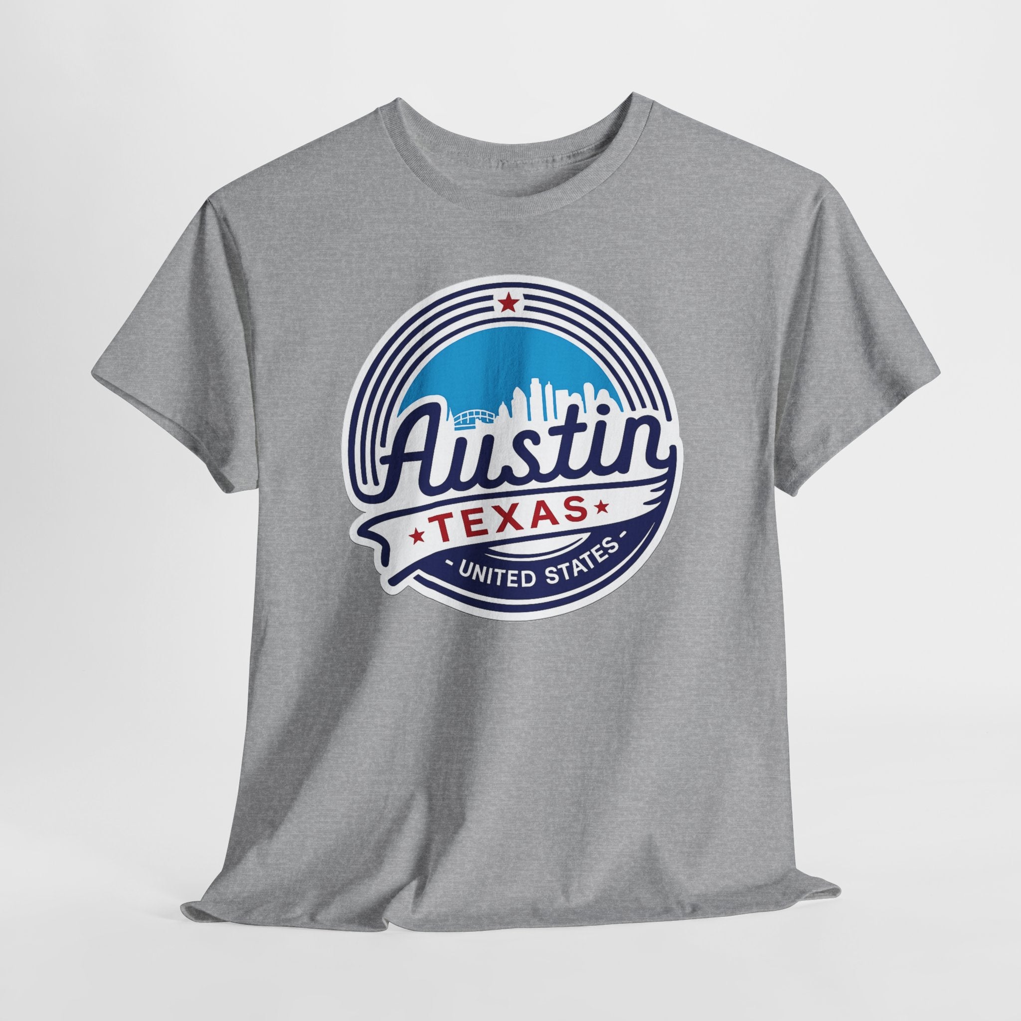 Austin Texas Retro Skyline T-Shirt — Vintage City Pride Tee